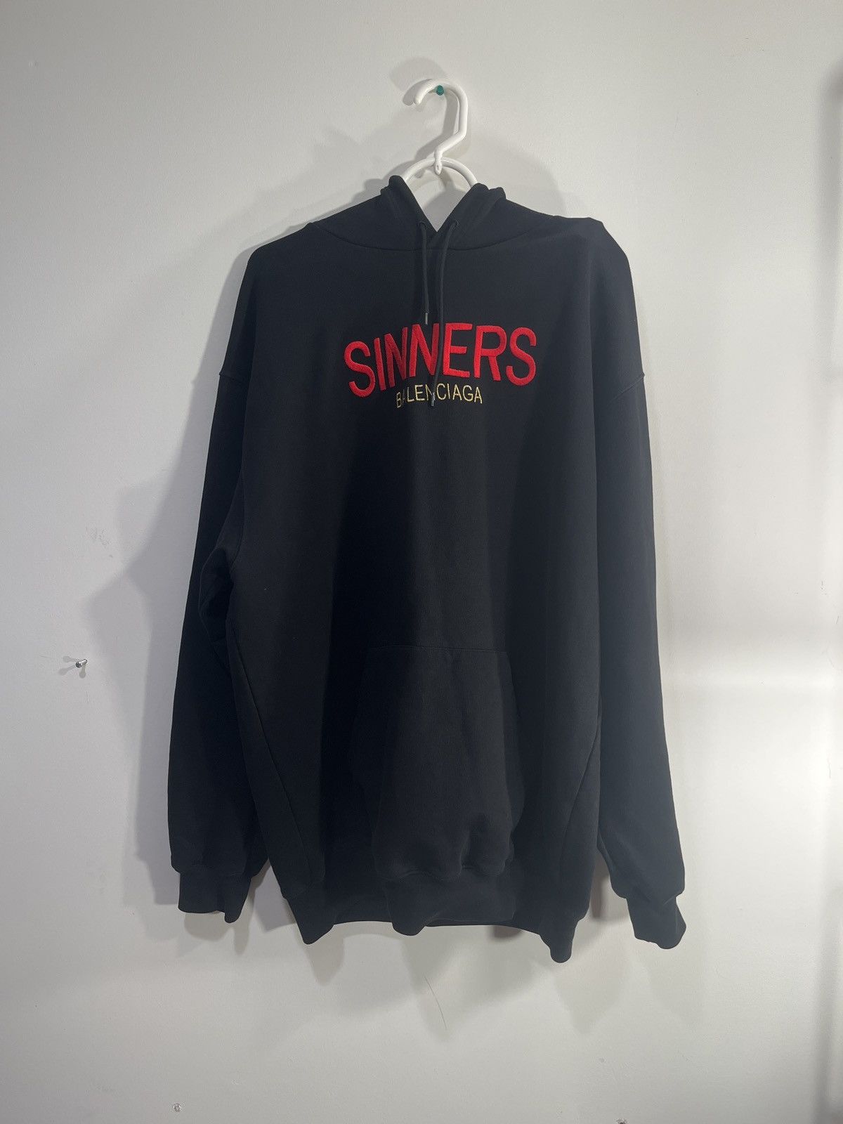 Balenciaga Balenciaga Sinners black hoodie Size US L / EU 52-54 / 3 - 1 Thumbnail