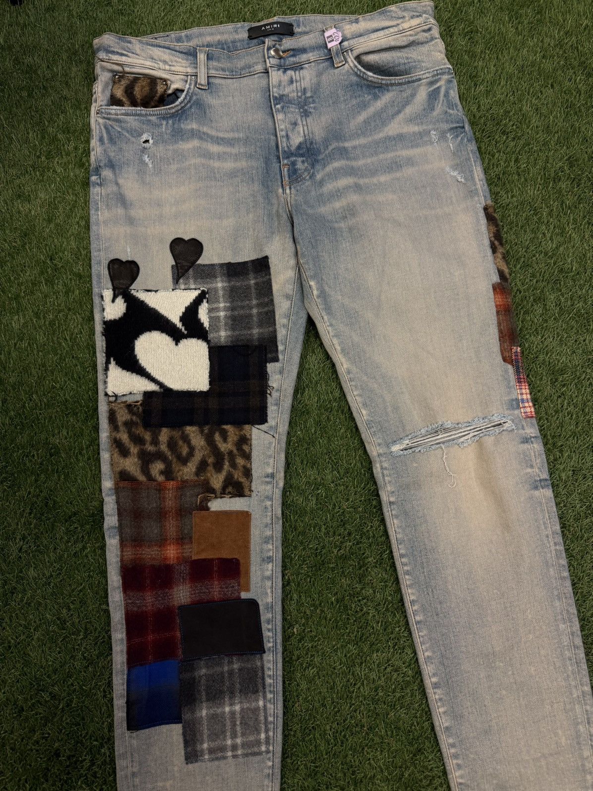 Amiri Amiri Art Patch Denim Pants Size 36 CLEAN 🧼 Size US 36 / EU 52 - 5 Thumbnail