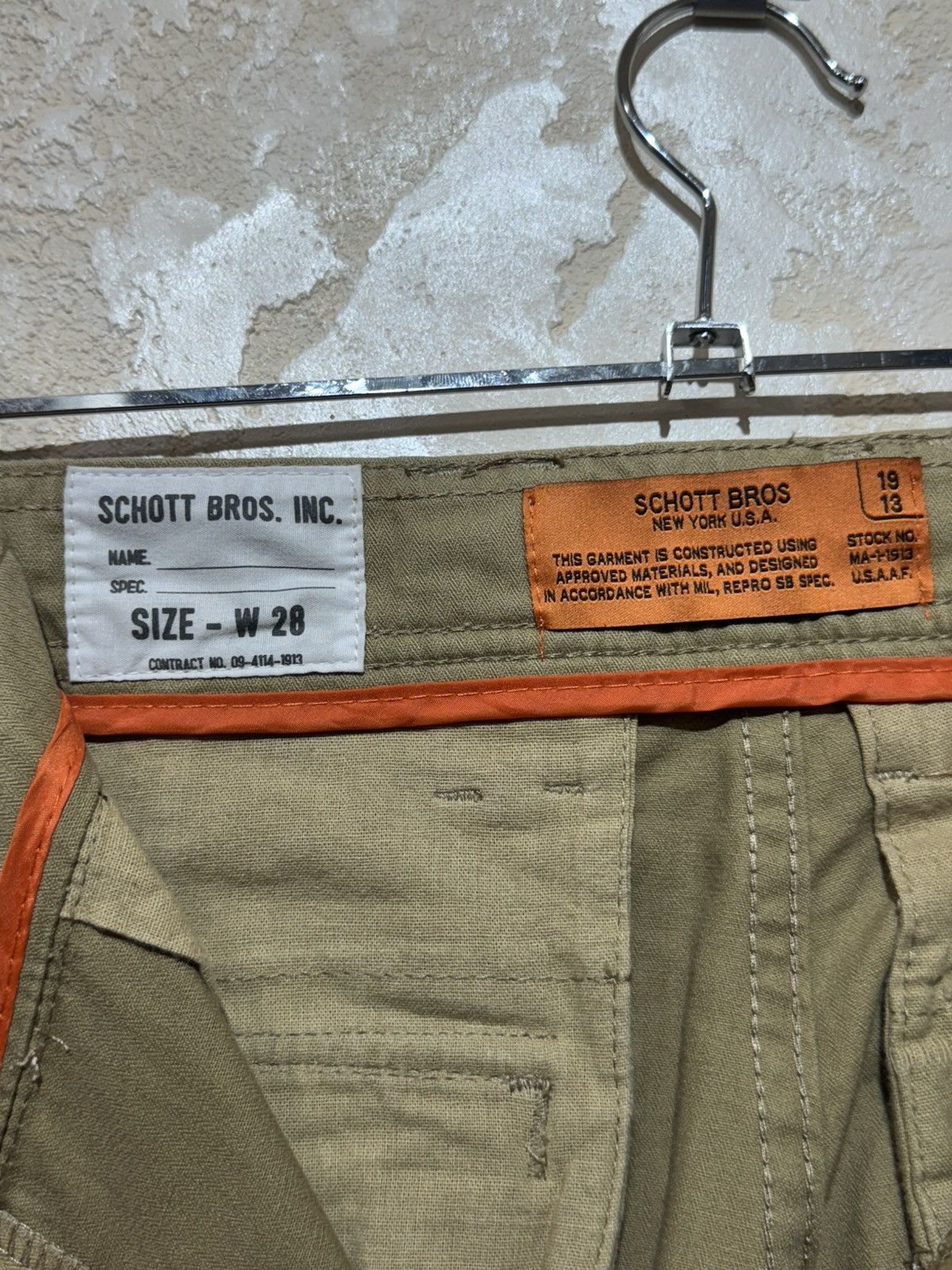 Schott Schott Cargo Pants Vintage Logo Packet Avant Garde Military Size US 28 / EU 44 - 17 Thumbnail