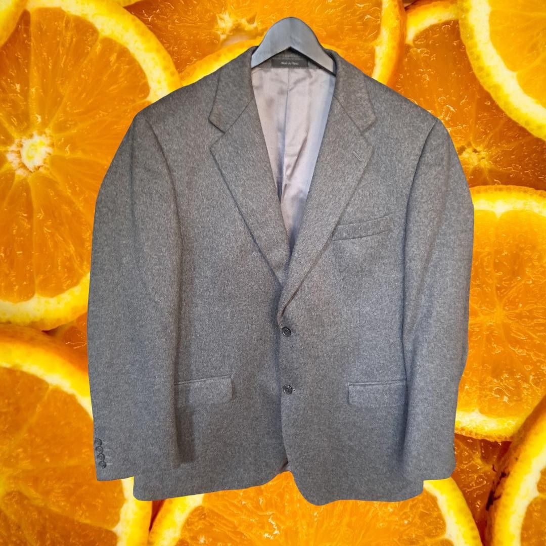 Calvin Klein Calvin Klein 100% Cashmere Gray Blazer Size 44L Size 44R - 1 Thumbnail