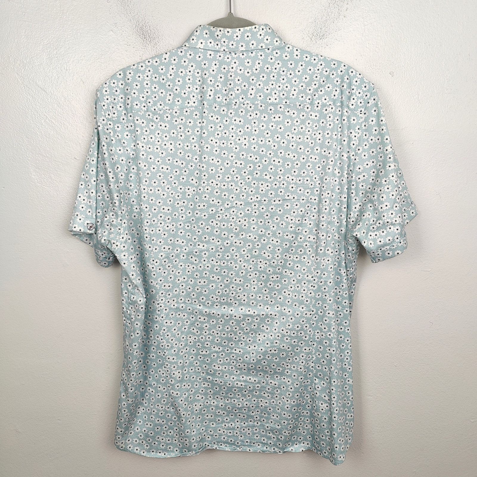 Ted Baker Ted Baker Floral Printed Shirt XL 5 Blue Button Up Preppy Size US XL / EU 56 / 4 - 4 Thumbnail