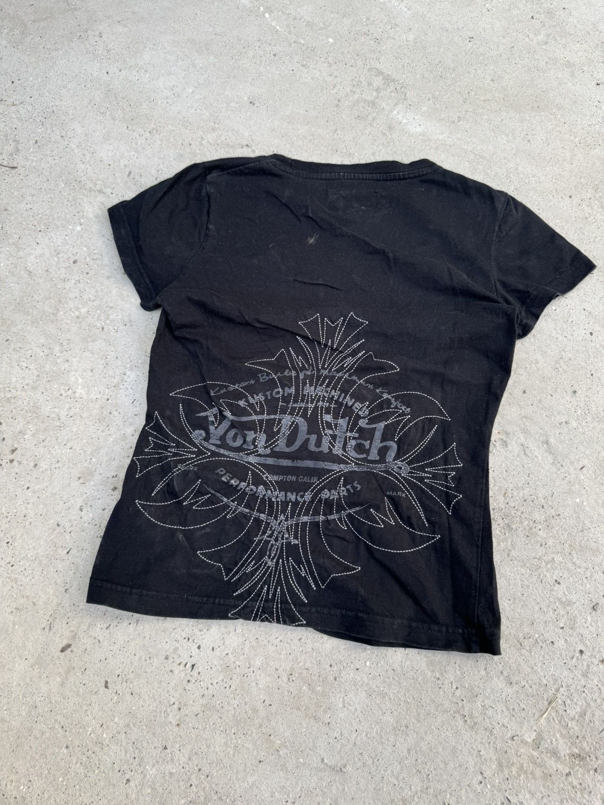 Von Dutch CRAZY VINTAGE Y2K EMBROIDED VON DUTCH T-SHIRT Size M / US 6-8 / IT 42-44 - 5 Thumbnail