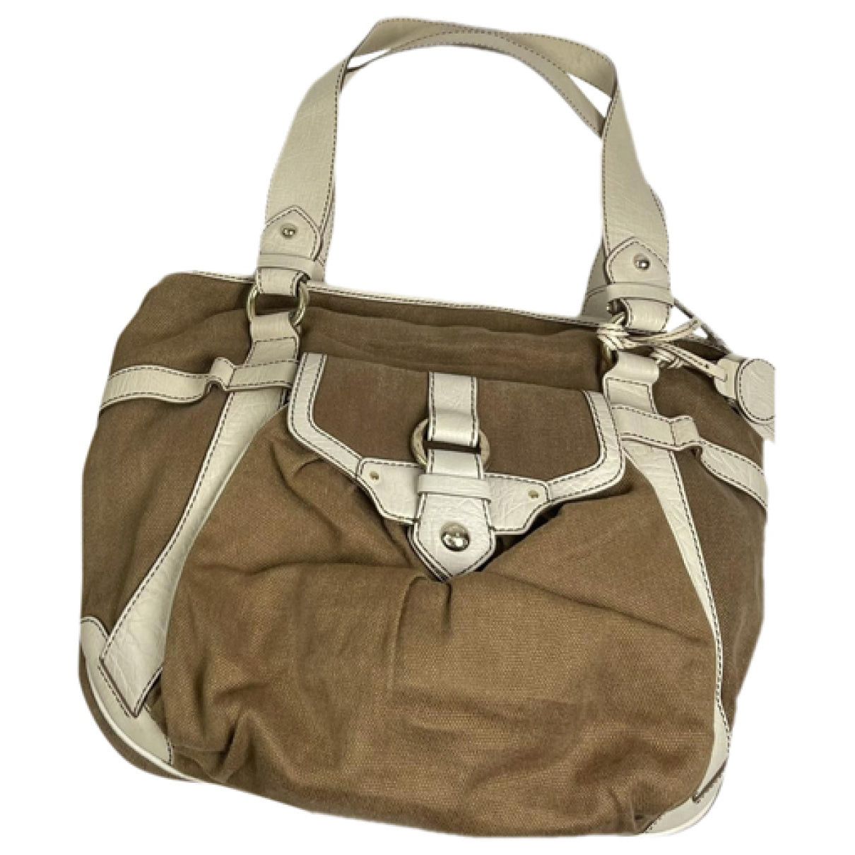 Celine Clasp White Leather Handbag Size ONE SIZE - 1 Thumbnail