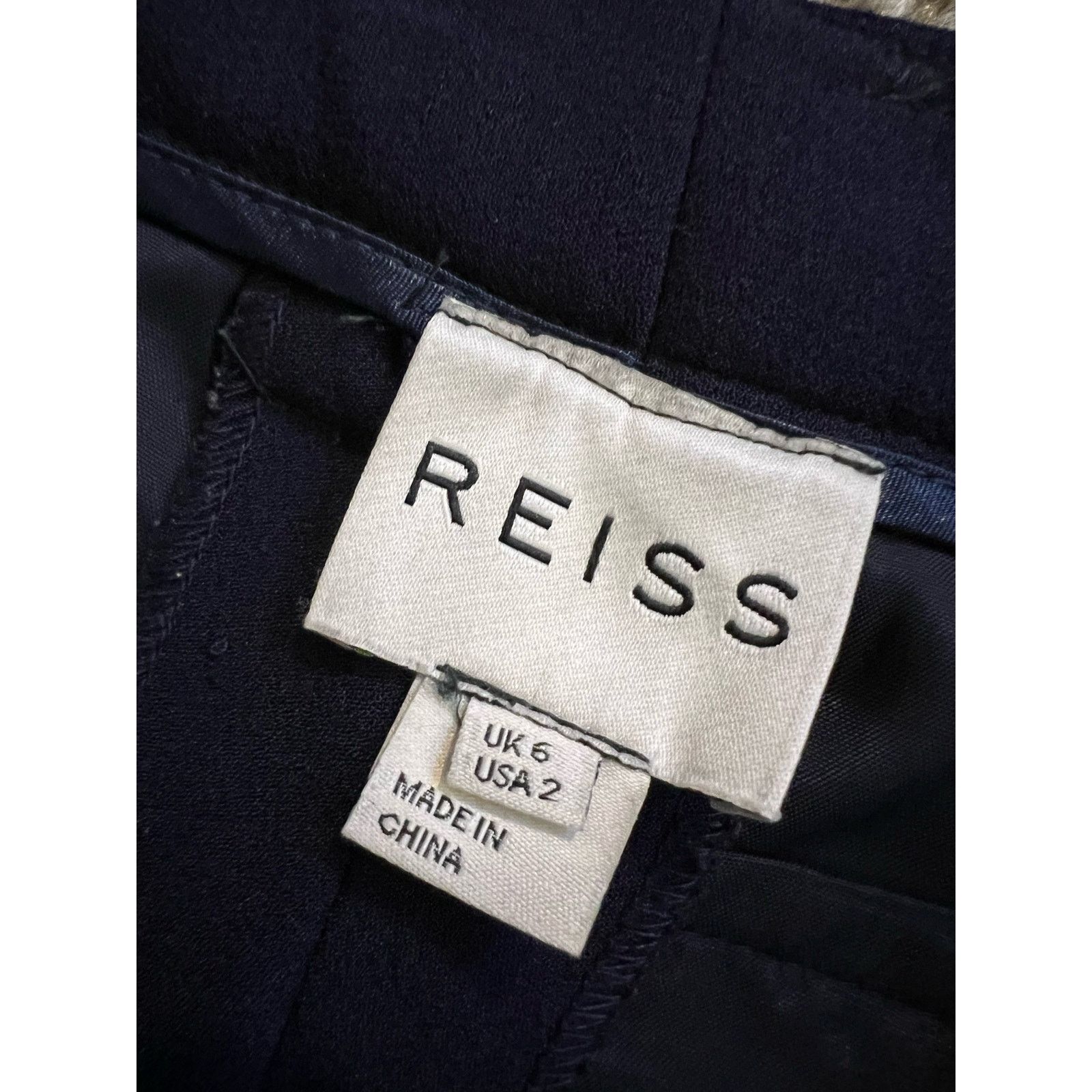 Reiss REISS Navy Blue Slacks Pants Sz 2 Size 26" / US 2 / IT 38 - 3 Thumbnail
