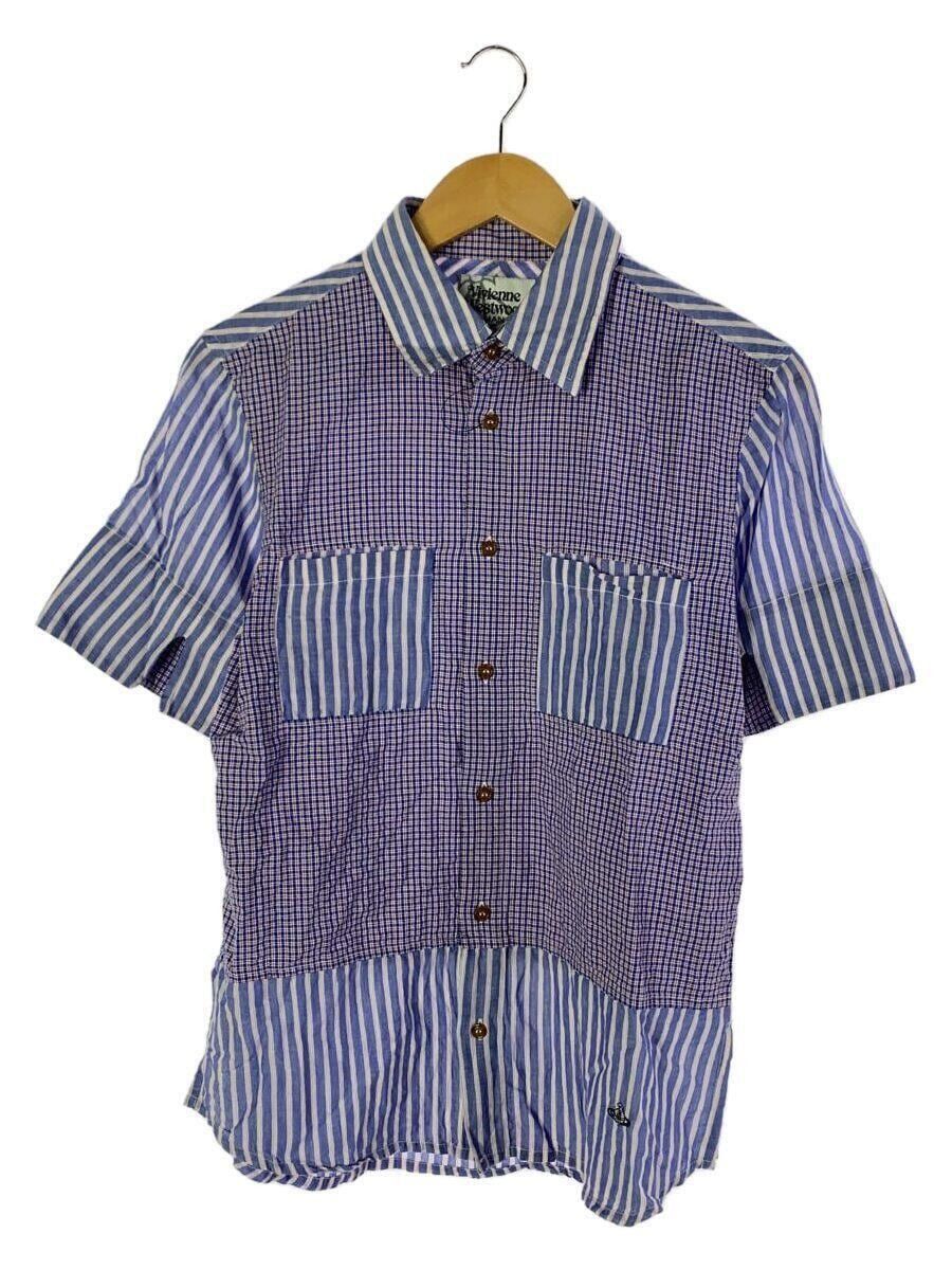 image of Vivienne Westwood Checkered Shirt in Blue, Men's (Size Medium)