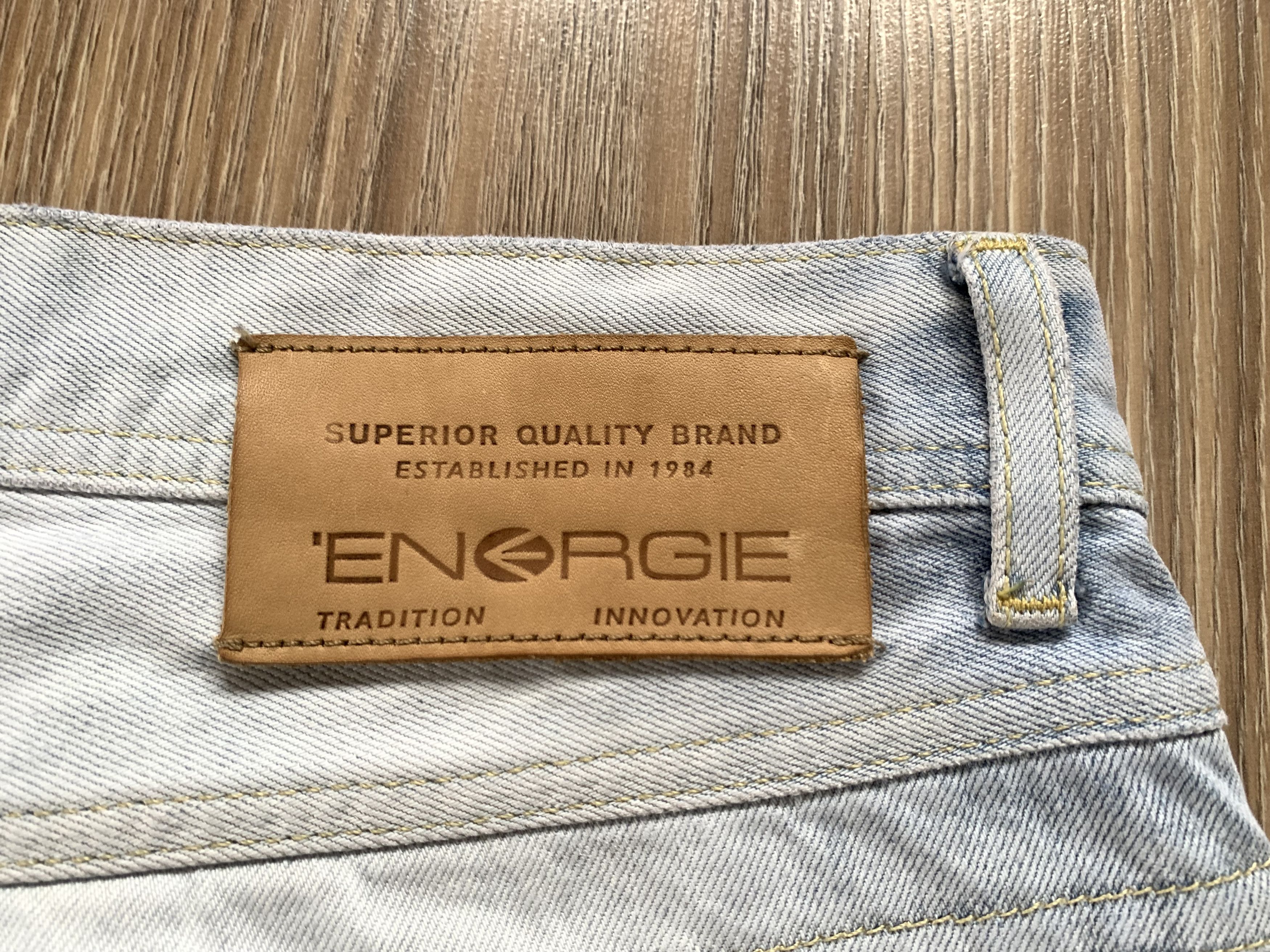 Energie Energie Patrick Distressed Light Blue Jeans Size US 33 - 8 Thumbnail