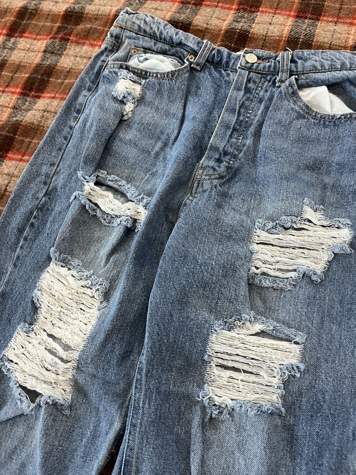 Other Vintage Y2K 2000’s Distressed Cropped Vanilla Star relaxed Size 30" / US 8 / IT 44 - 3 Thumbnail