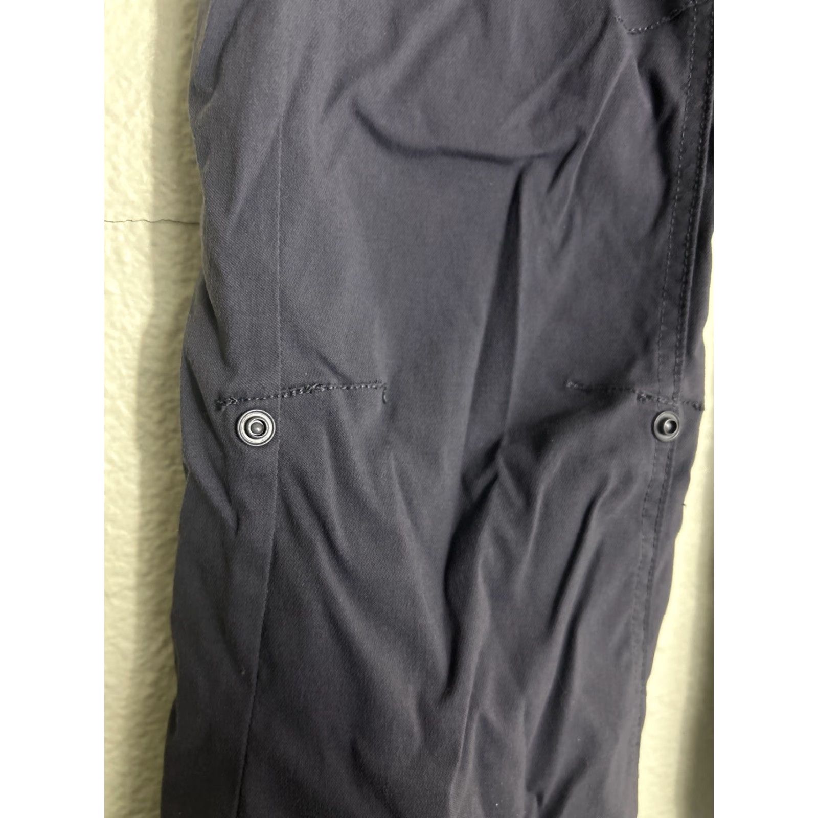 Prana Prana Halle Pants Women 2 Gray Straight Cargo Moisture Wicking Quick Dry Drawstring Flat Front Nylon Size 30" / US 8 / IT 44 - 3 Thumbnail