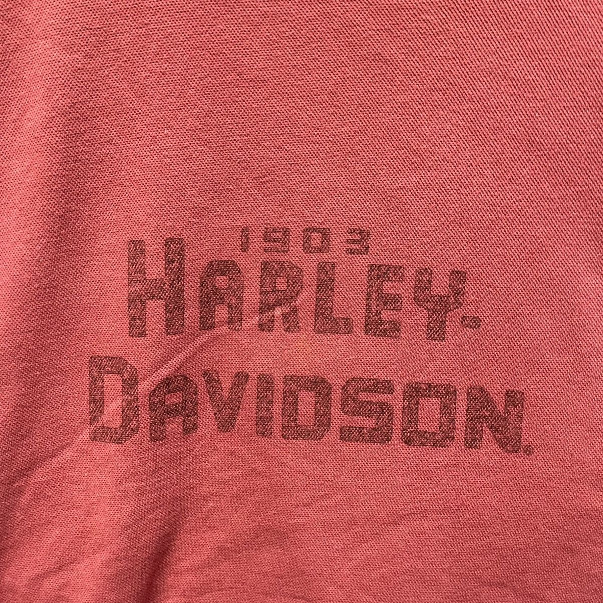 Harley Davidson 90s Harley-Davidson Faded Red Crewneck Sweatshirt Size US L / EU 52-54 / 3 - 3 Thumbnail