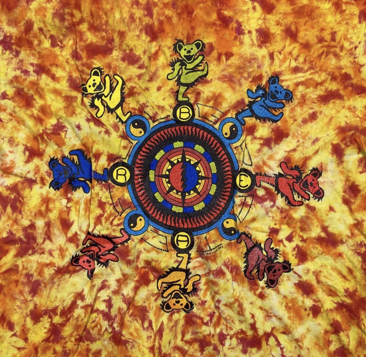 Hanes Vintage 1987 Grateful Dead T Shirt Tye Dye Mountain SkyLarge Size US L / EU 52-54 / 3 - 8 Thumbnail