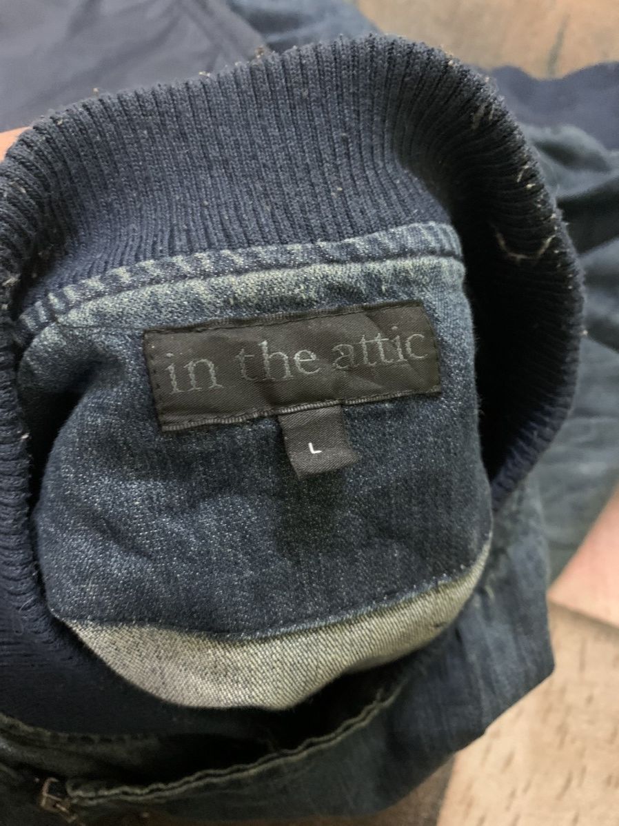 Designer × In The Attic × Le Grande Bleu (L.G.B.) in the attic military denim bomber jacket punk bikers style Size US L / EU 52-54 / 3 - 4 Thumbnail