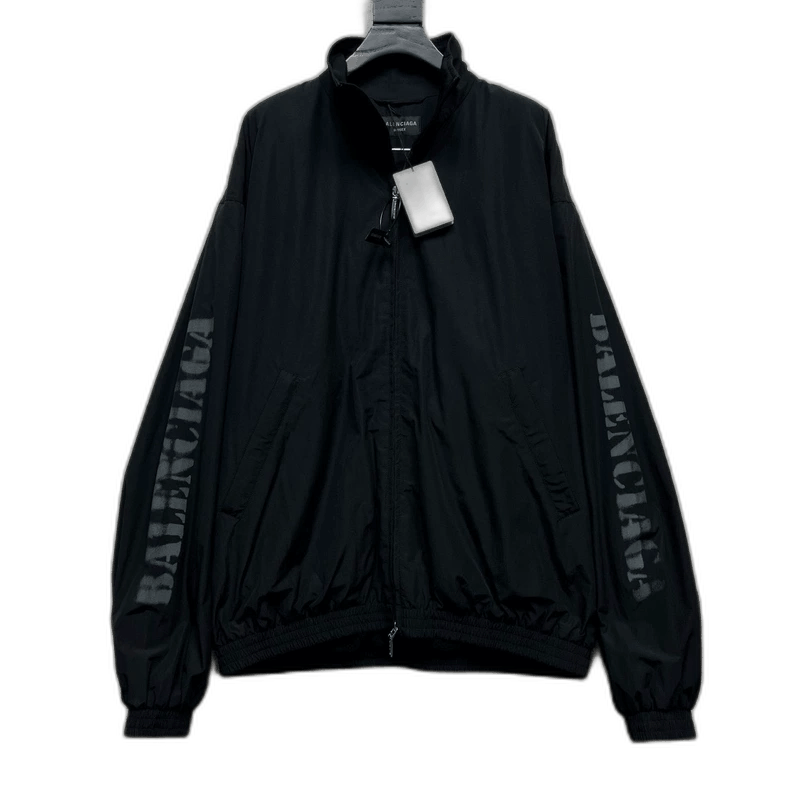 Balenciaga Balenciaga Logo Print Zip-Up Jacket Size US S / EU 44-46 / 1 - 1 Thumbnail