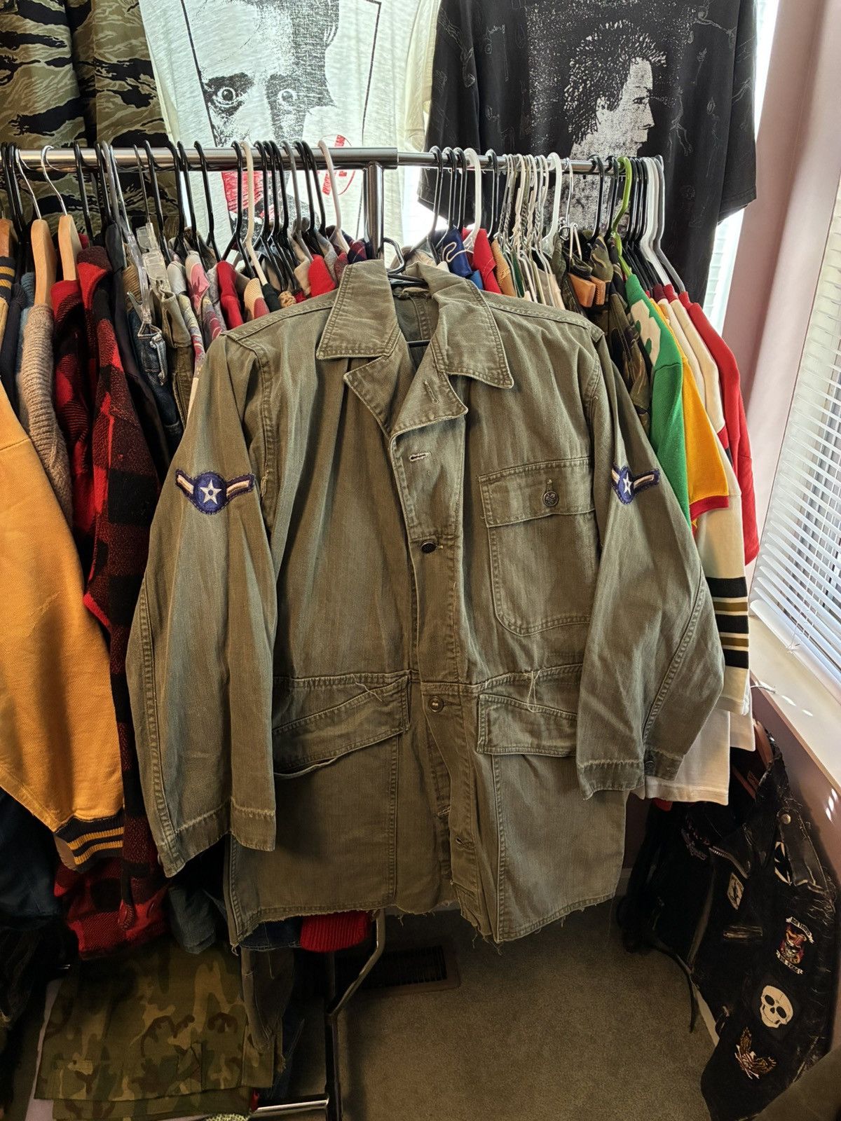 Vintage Vintage 1950s US Army hbt modified jacket Size US S / EU 44-46 / 1 - 1 Thumbnail
