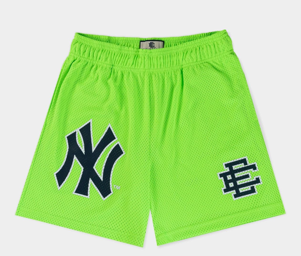2024 Eric Emanuel New York Yankees Neon Green Shorts Size L
