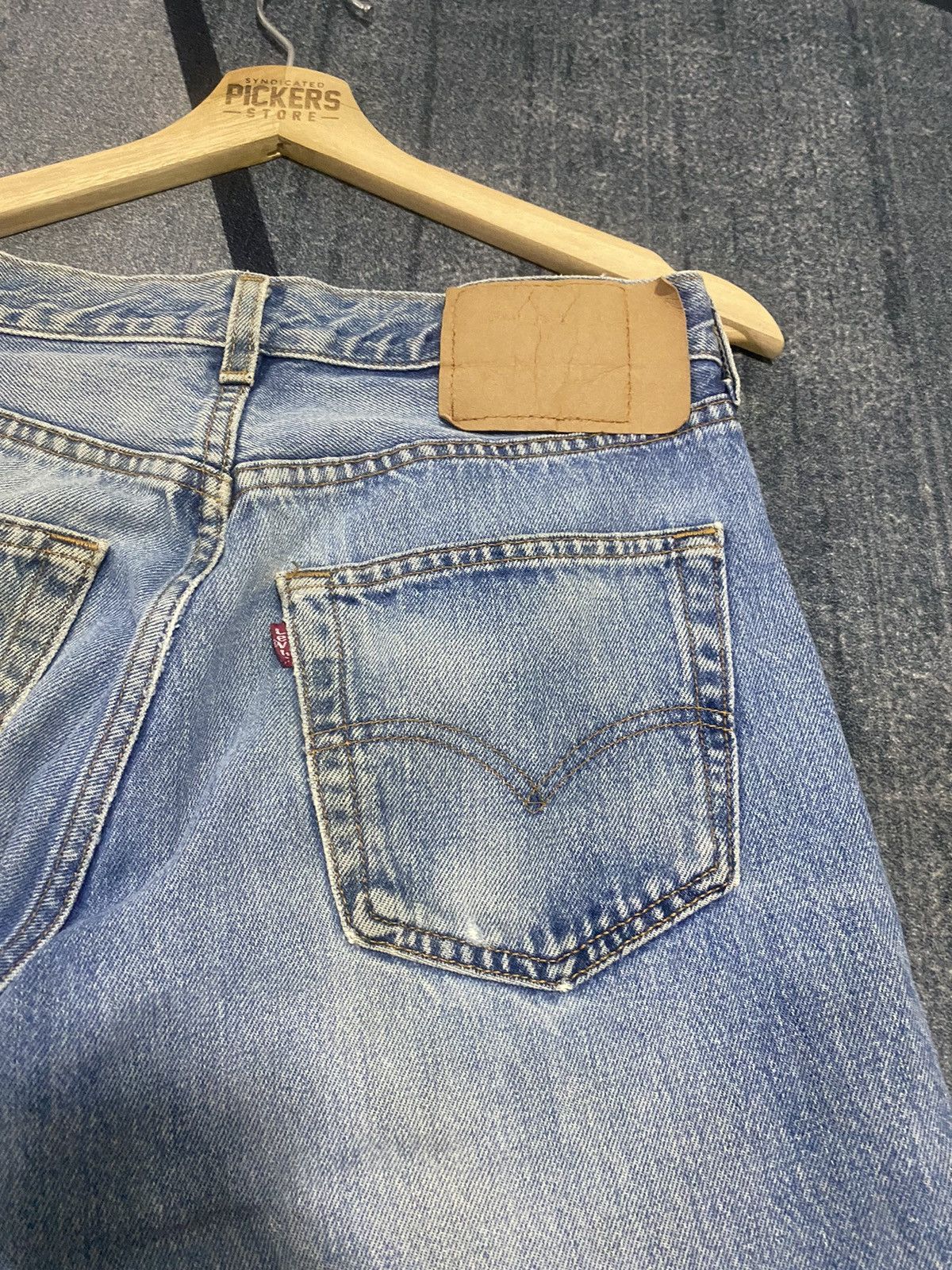 Levi's × Vintage Vintage 90s Levis 501 Faded Denim Size US 30 / EU 46 - 3 Thumbnail