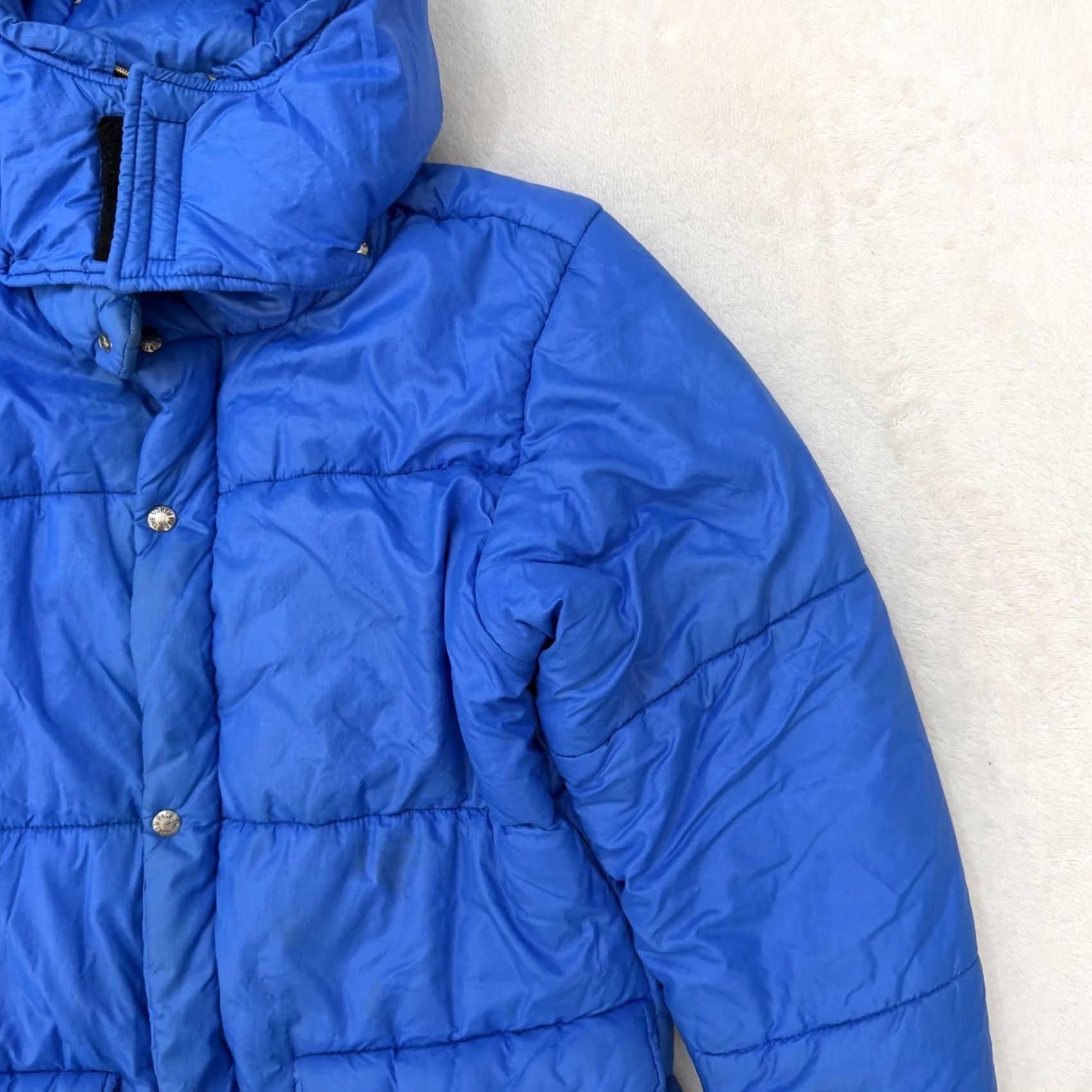 The North Face VINTAGE The North Face Puffer Jacket Mens Large Blue Hooded Insulated Quilted Zipper Pocket 1970s Outdoor Ski Winter - Mens Size US L / EU 52-54 / 3 - 3 Thumbnail