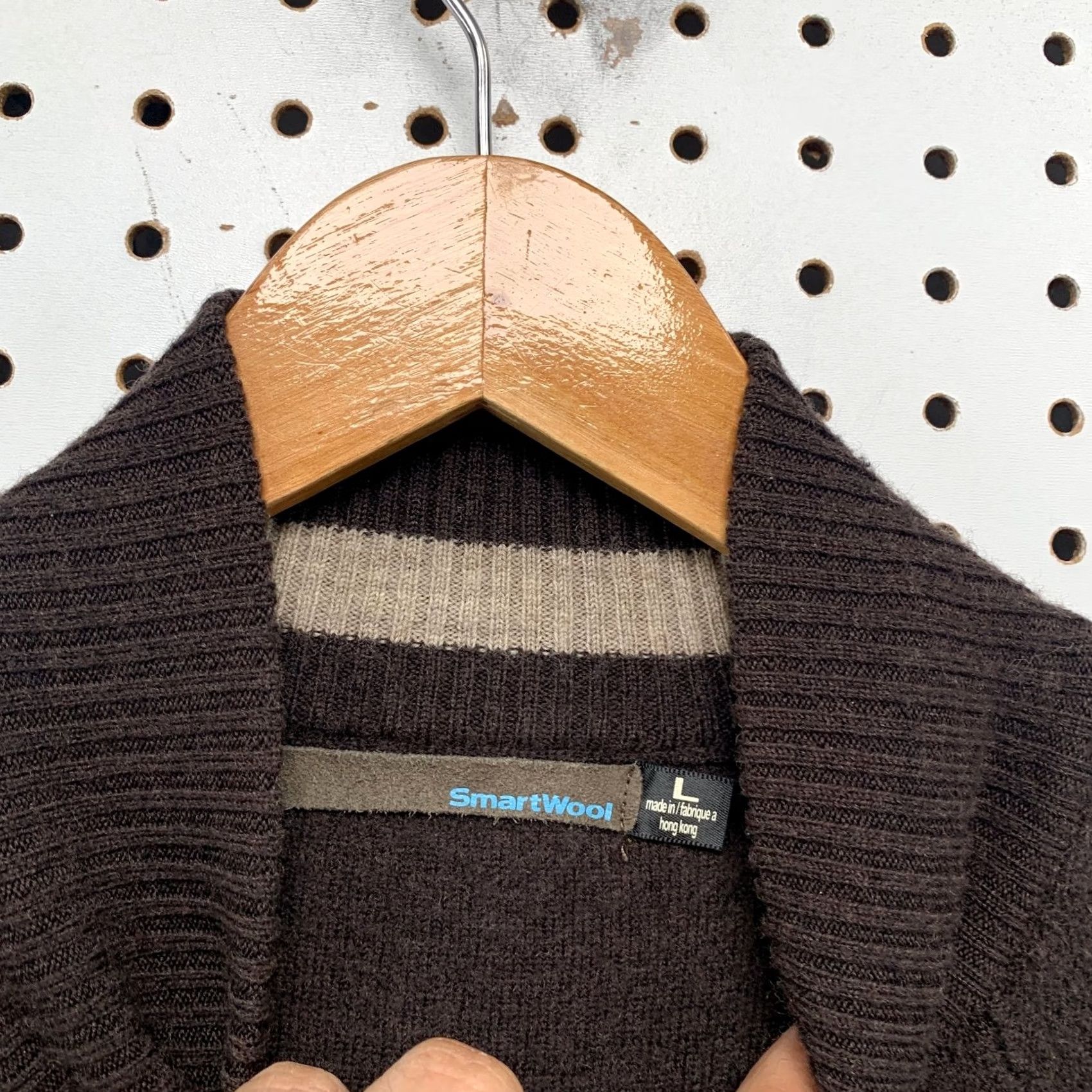 Smartwool SmartWool Sweater Mens Large 1/4 Zip Pullover Brown 100% Merino Wool Mock Neck Casual Knit Long Sleeve Winter Fall Spring Adults Mens Size US L / EU 52-54 / 3 - 3 Thumbnail