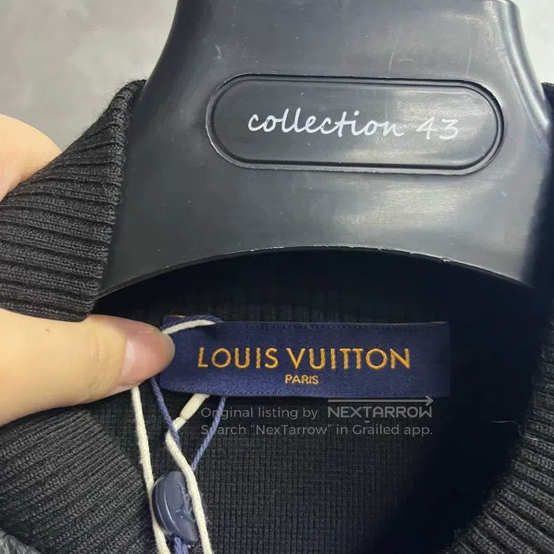 Louis Vuitton Louis Vuitton Black Logo Baseball Neck Long Sleeve Jacket Size US S / EU 44-46 / 1 - 2 Thumbnail
