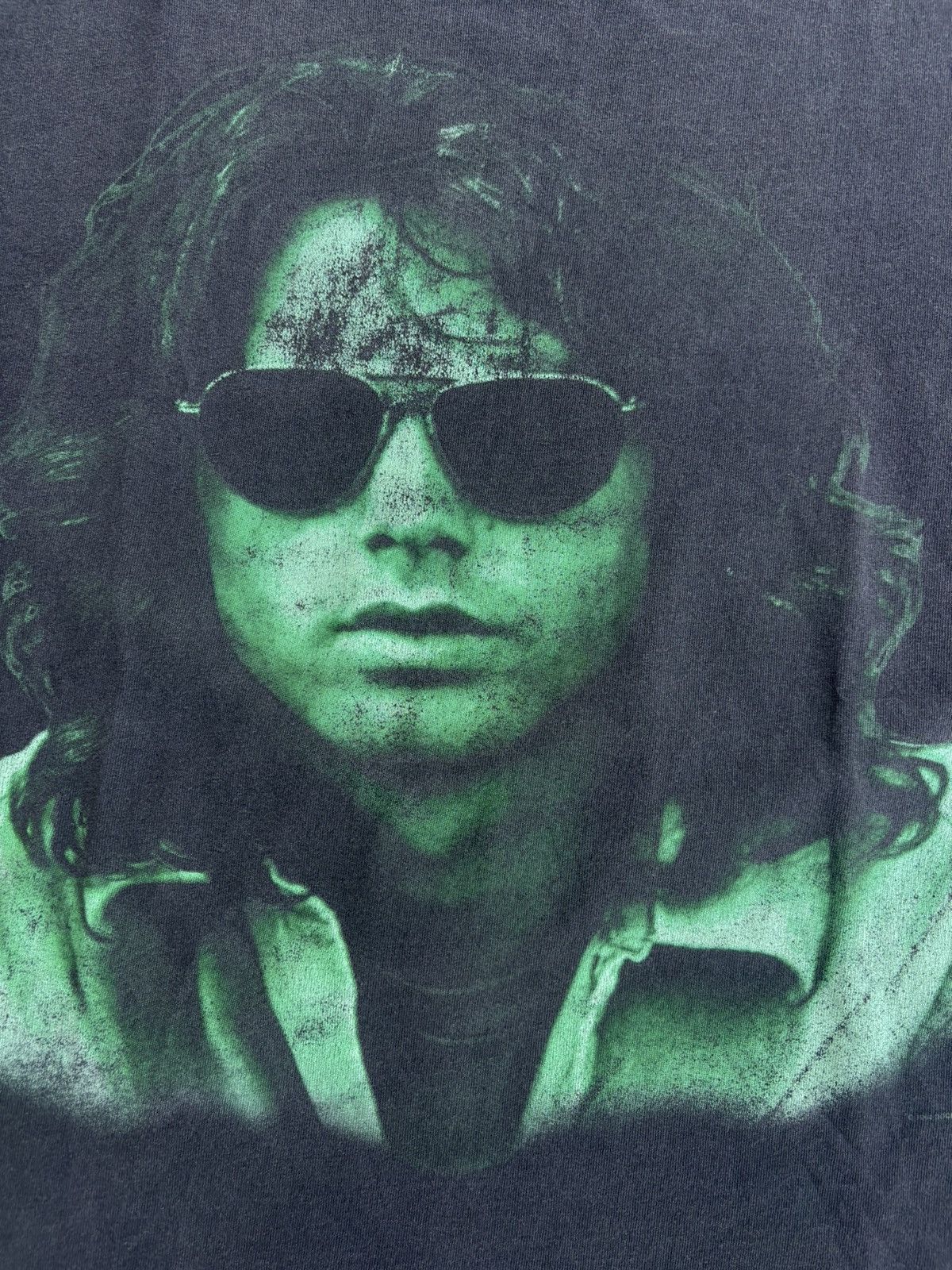 Band Tees Vintage 90s Jim Morrison Faded T Shirt Size US L / EU 52-54 / 3 - 2 Thumbnail