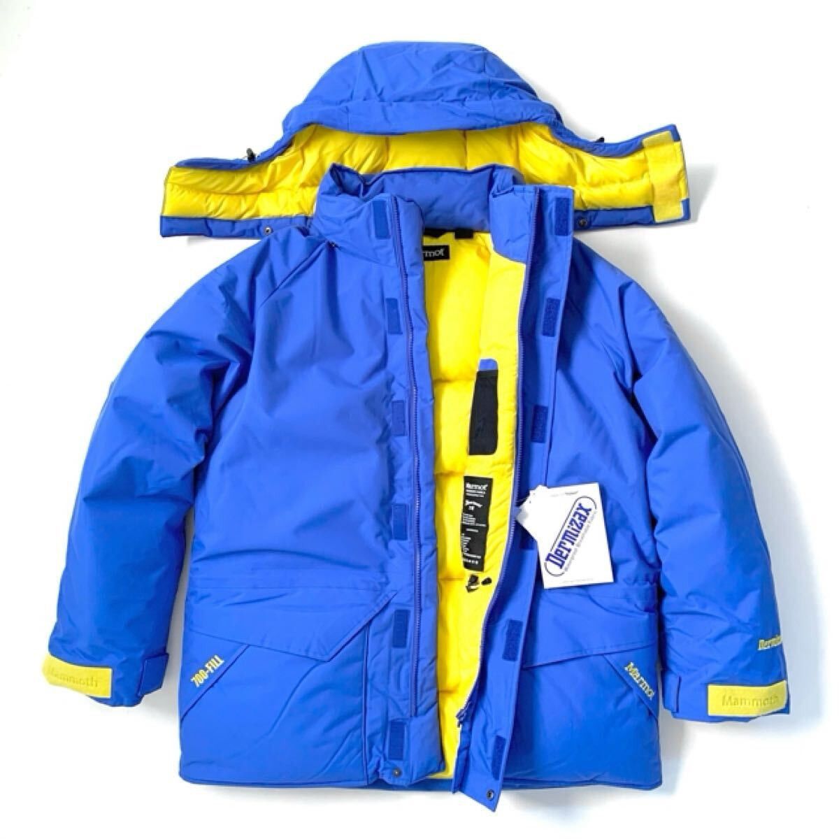 Marmot Marmot × the Apartment / MAMMOTH PARKA / BLUE × YELLOW XXL Size US XXL / EU 58 / 5 - 1 Thumbnail