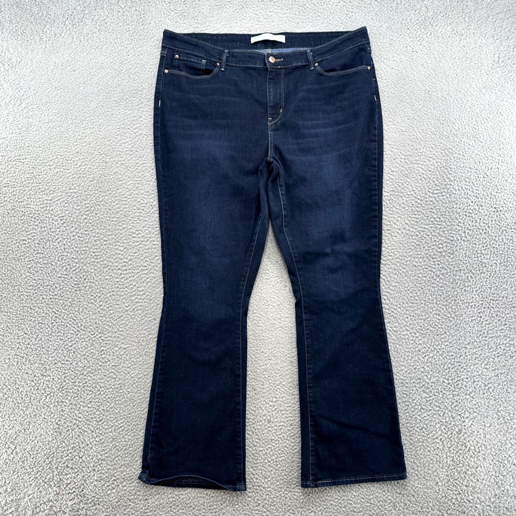 Levi's Levi's Signature Jeans Mid Rise Boot Cut Dark Wash 20M Plus Women - Denim 5-Pocket Blue Vintage No 32in Inseam Mens Womens Girls Size 42" / US 20 - 2 Thumbnail