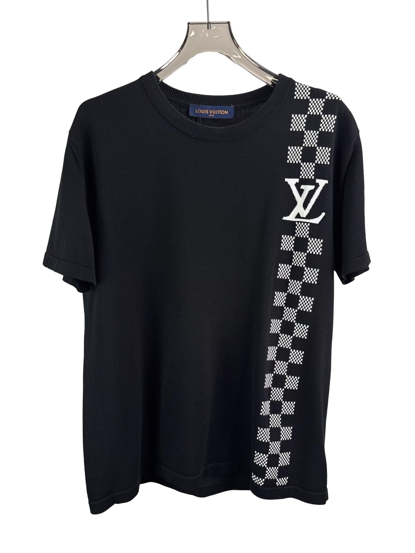 Louis Vuitton Louis Vuitton Damier Racing Logo Knit T-Shirt XL Size US XL / EU 56 / 4 - 1 Thumbnail