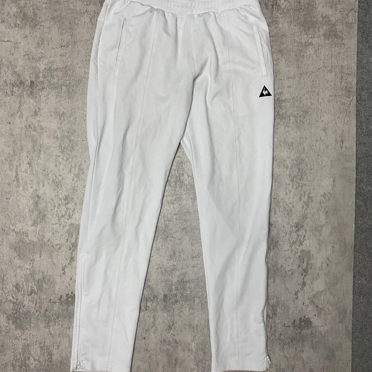 Le Coq Sportif White sweatpants Vintage hip hop sport train Size US 34 / EU 50 - 1 Thumbnail