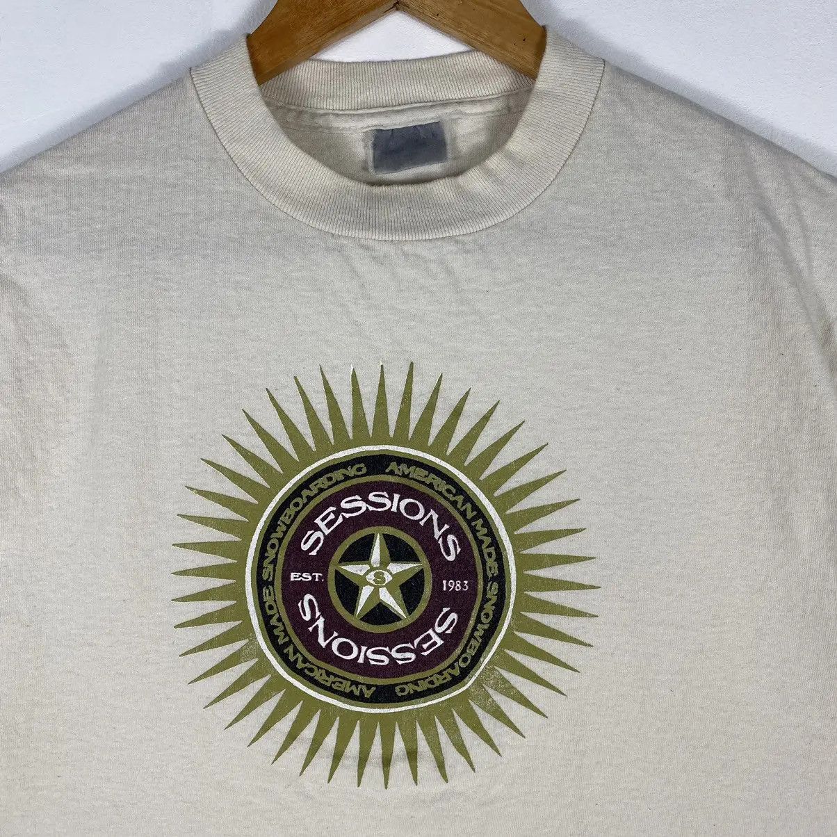 Sessions VINTAGE 90's SESSIONS AMERICAN MADE SNOWBOARDING TEE Size US M / EU 48-50 / 2 - 3 Thumbnail