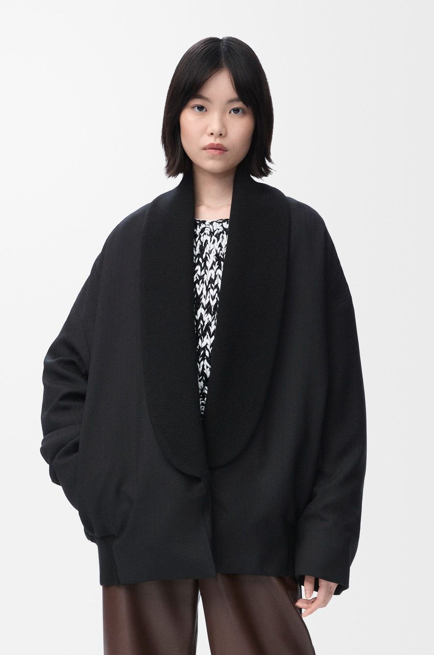Loewe o1loc1c0525 Jacket in Wool in Black Size XL / US 12-14 / IT 48-50 - 3 Thumbnail