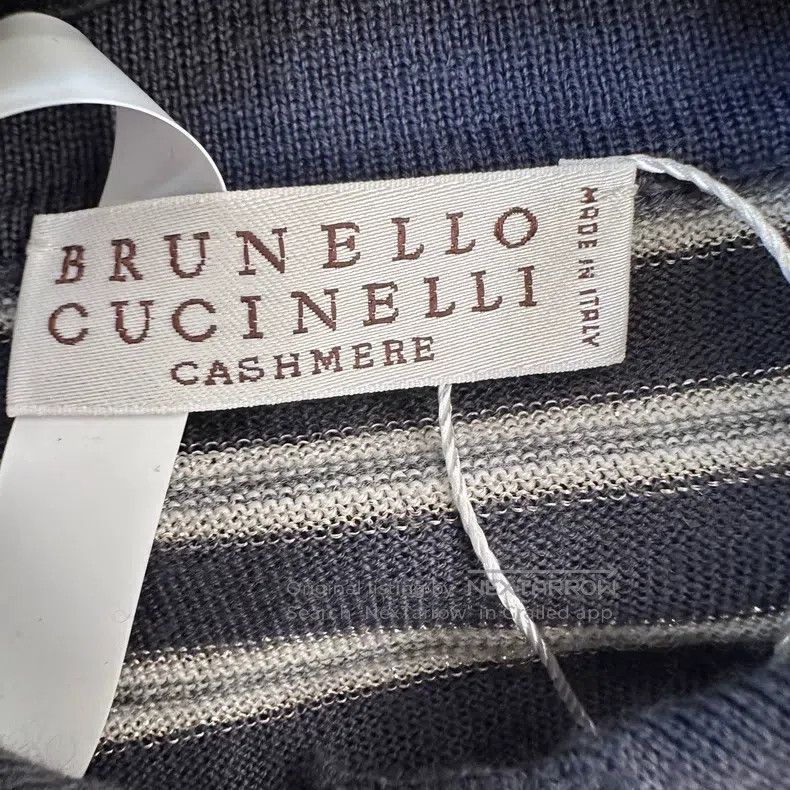 Brunello Cucinelli Brunello Cucinelli Knitted striped polo shirt T-shirt Size XS / US 0-2 / IT 36-38 - 4 Thumbnail