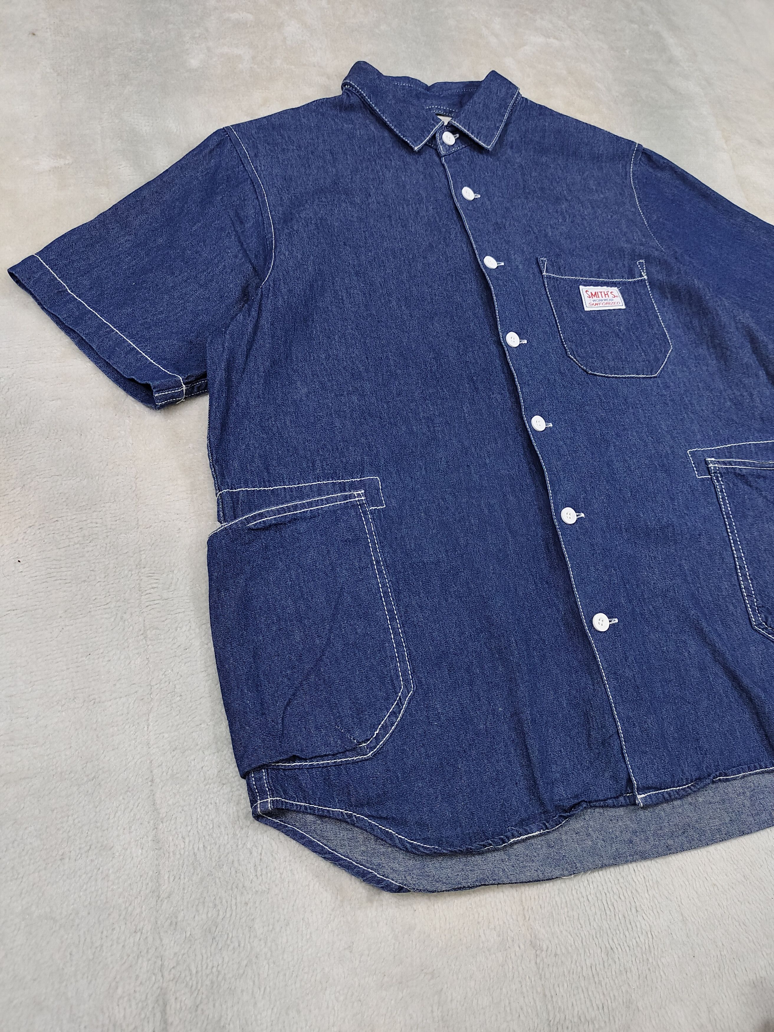 Japanese Brand 🇯🇵 Coen Smith's Big Pocket Denim Shirt Size US S / EU 44-46 / 1 - 4 Thumbnail