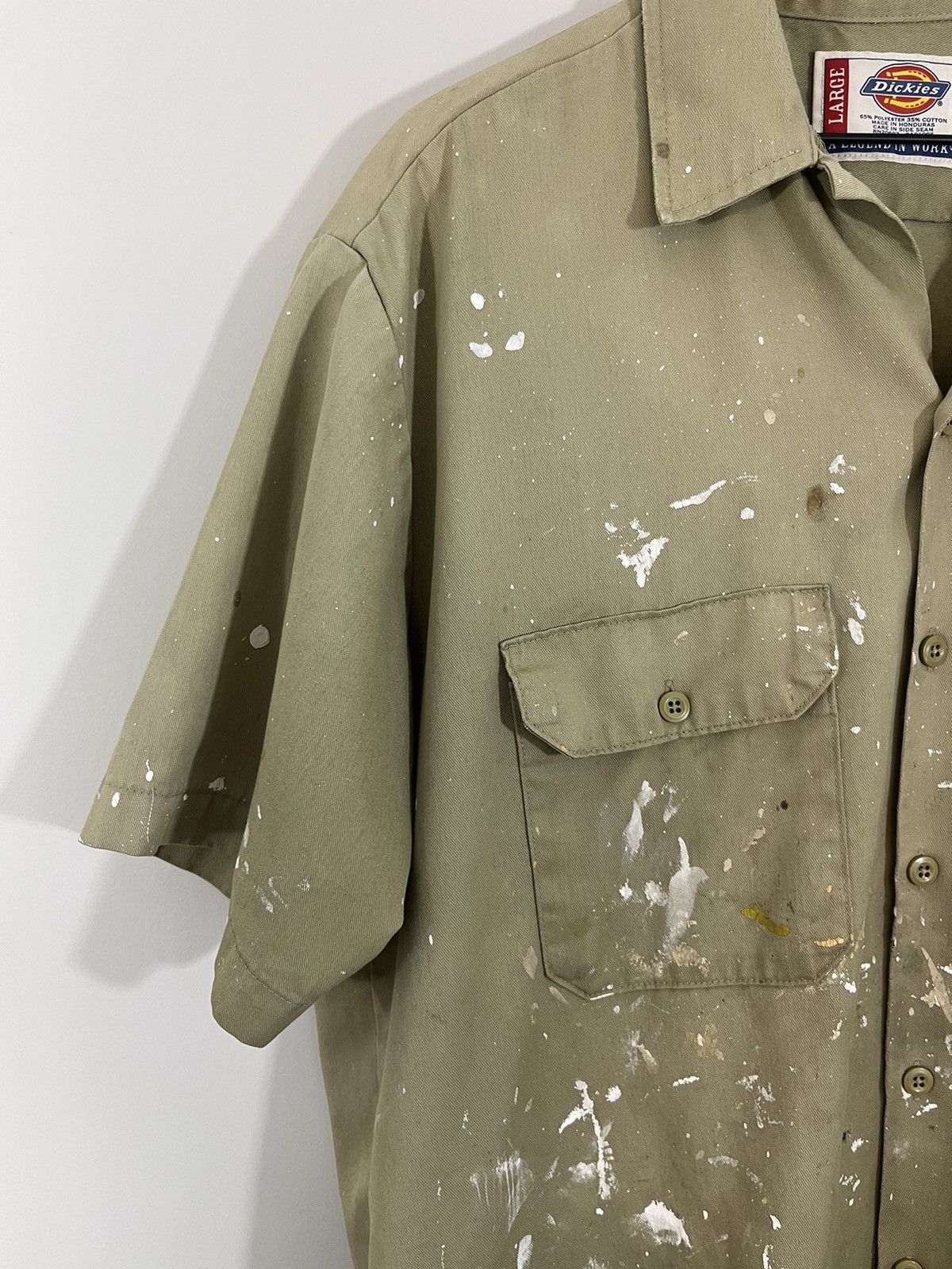 Vintage Thrashed Paint Stain Workwear Faded Shirt Size US L / EU 52-54 / 3 - 7 Thumbnail