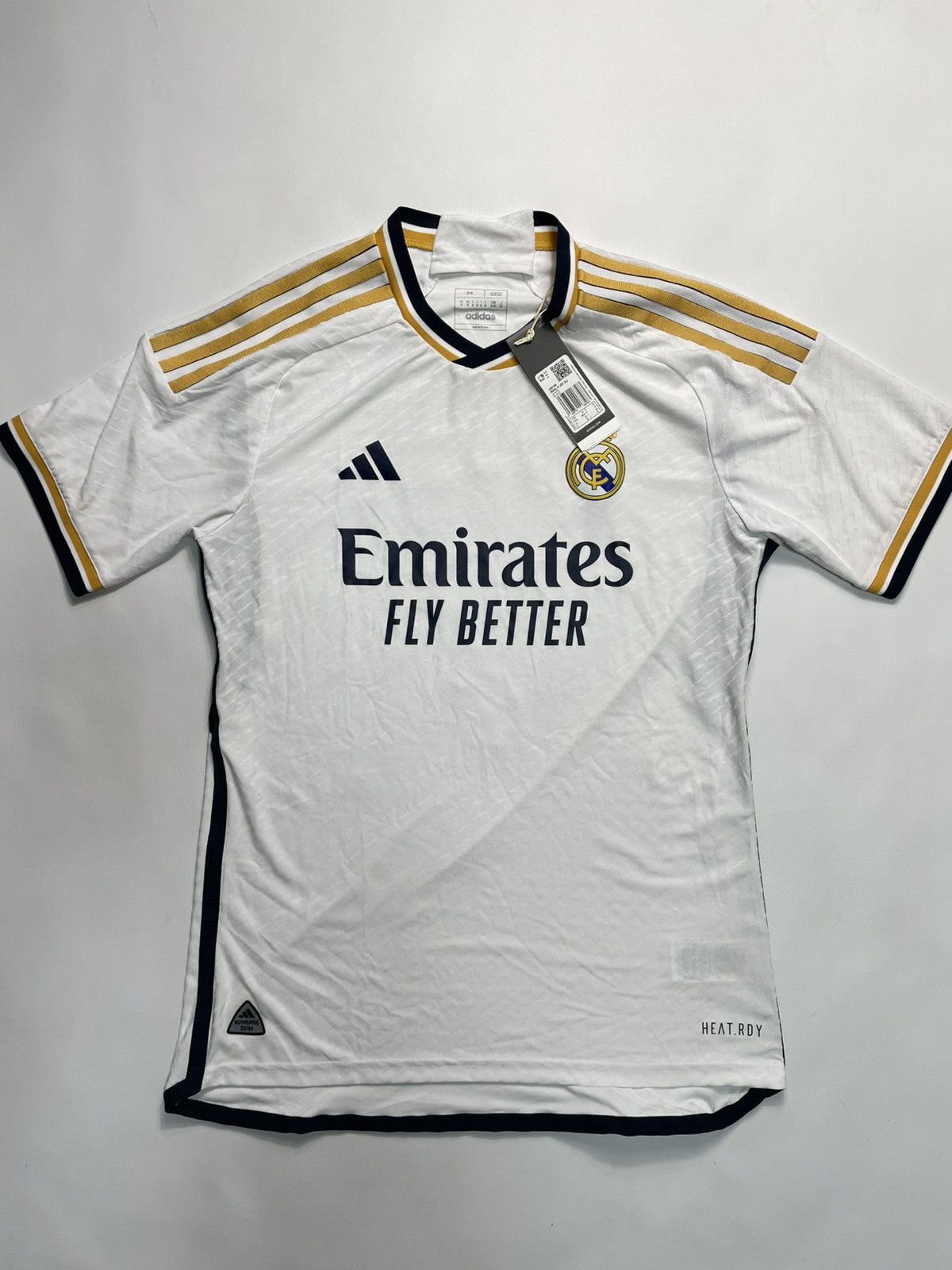 Adidas Adidas Real Madrid Home Jersey White Gold Size M Size US M / EU 48-50 / 2 - 1 Thumbnail