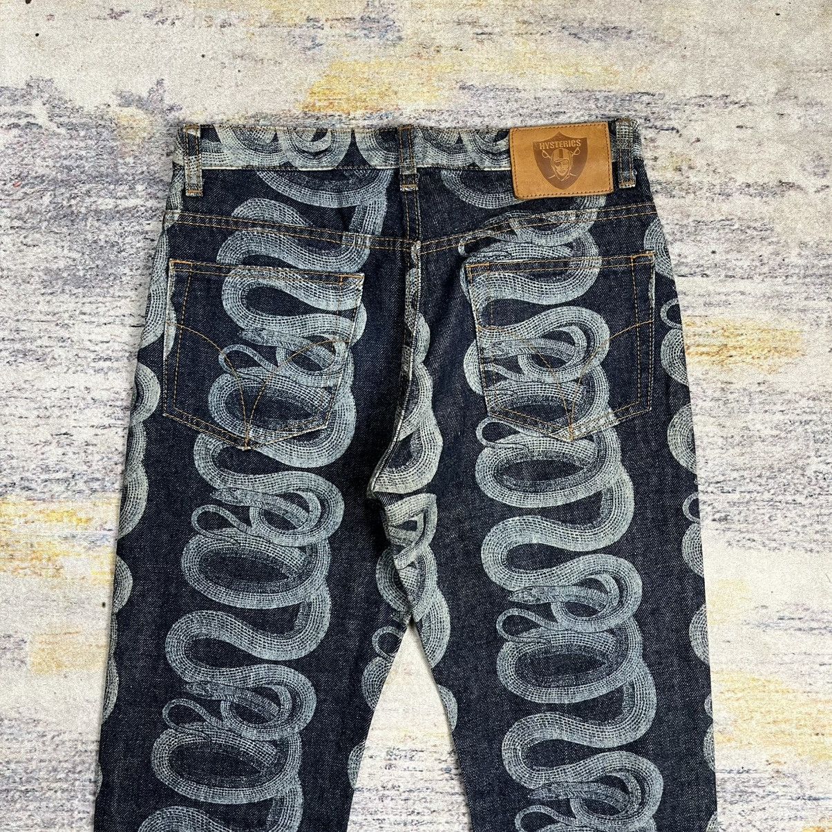 Hysteric Glamour Archive SS99 Hysteric Glamour Snake flared denim pants Size US 28 / EU 44 - 5 Thumbnail