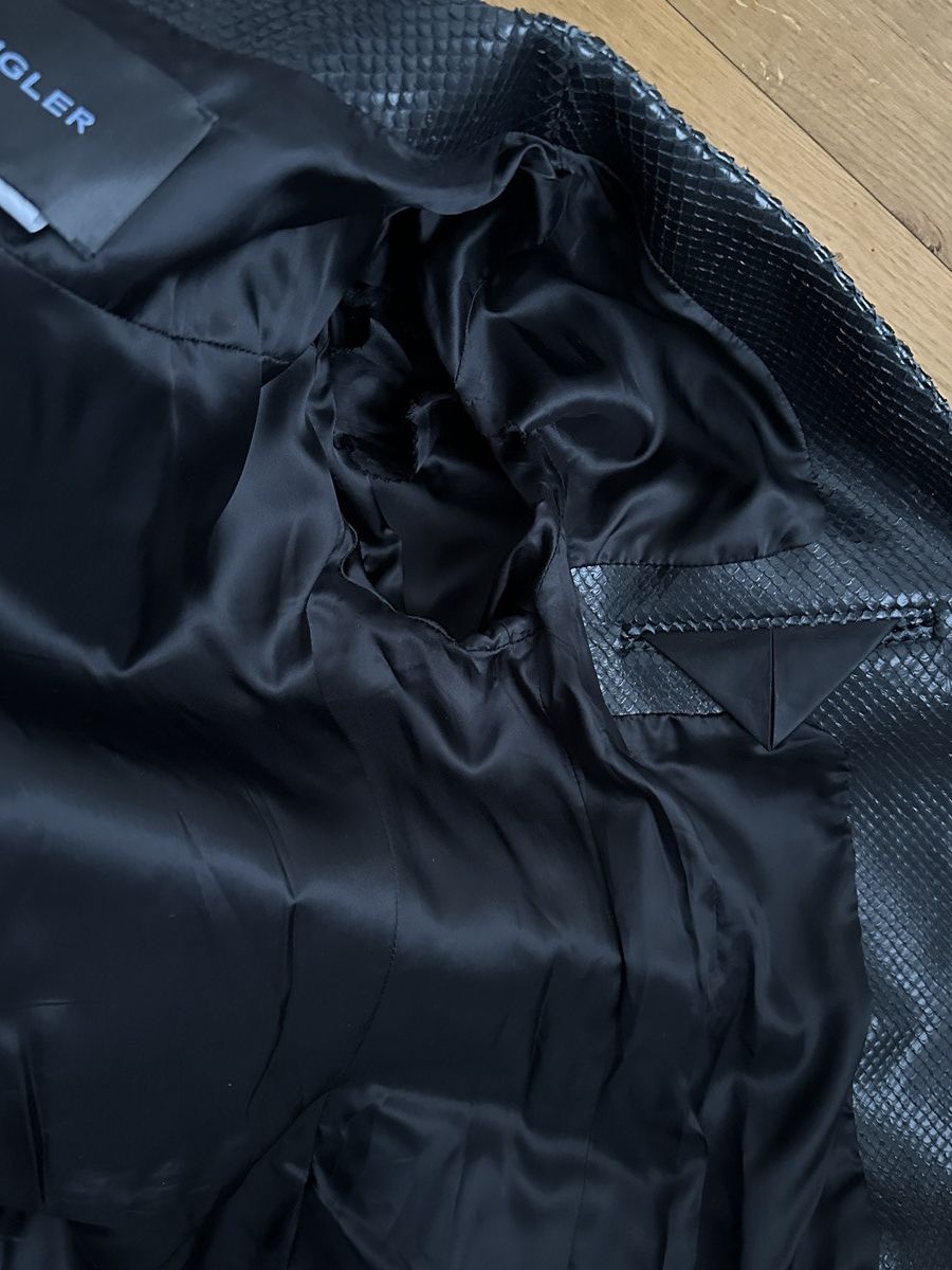 Mugler Mugler David bowie archive cut python leather jacket Size 48R - 9 Thumbnail