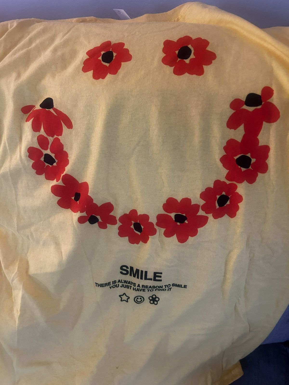Fashion Nova Yellow Smile Men’s T-Shirt Size US M / EU 48-50 / 2 - 5 Thumbnail