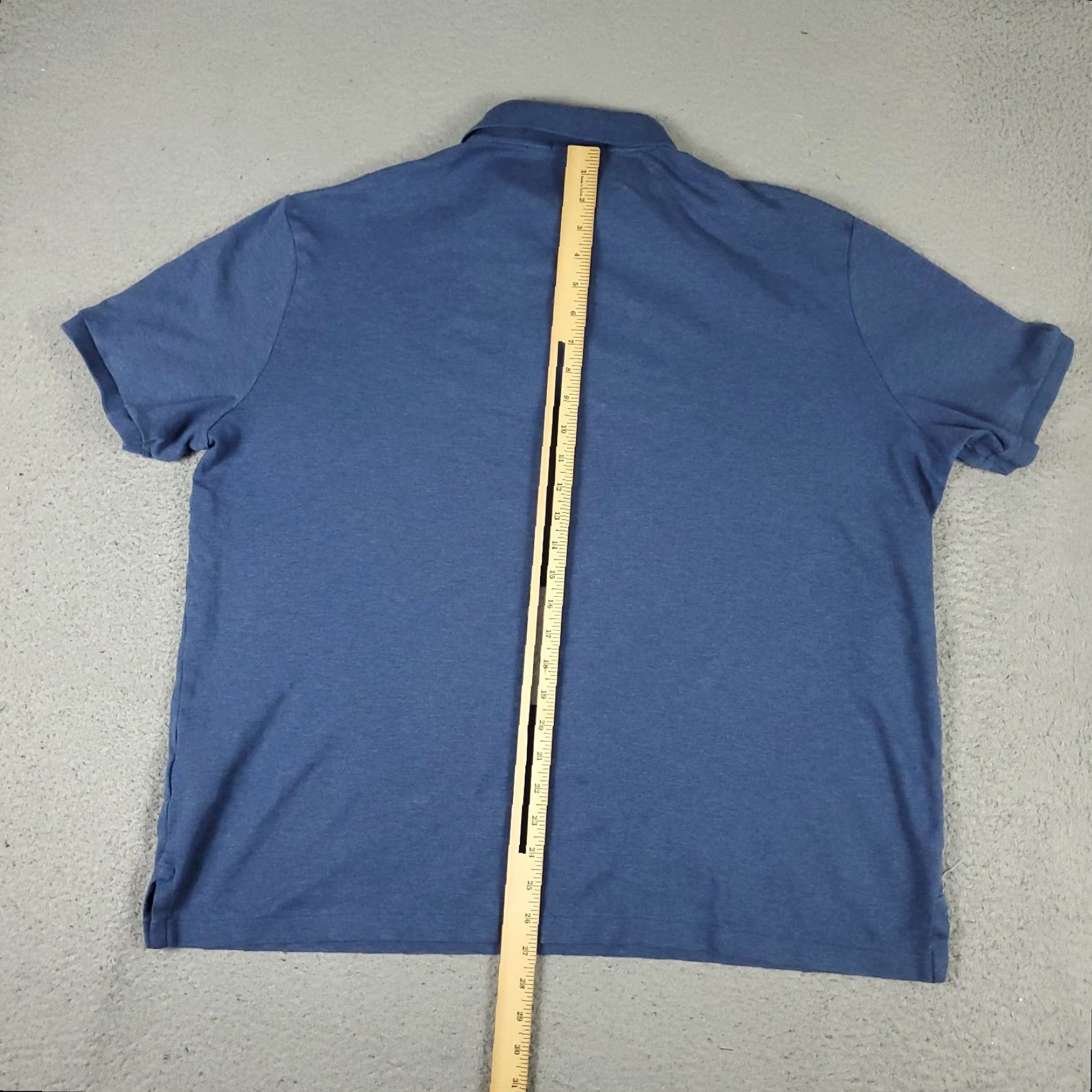 Ralph Lauren Vintage Ralph Lauren Polo Shirt Men XL Blue Solid Casual Short Sleeve Size US XL / EU 56 / 4 - 4 Thumbnail