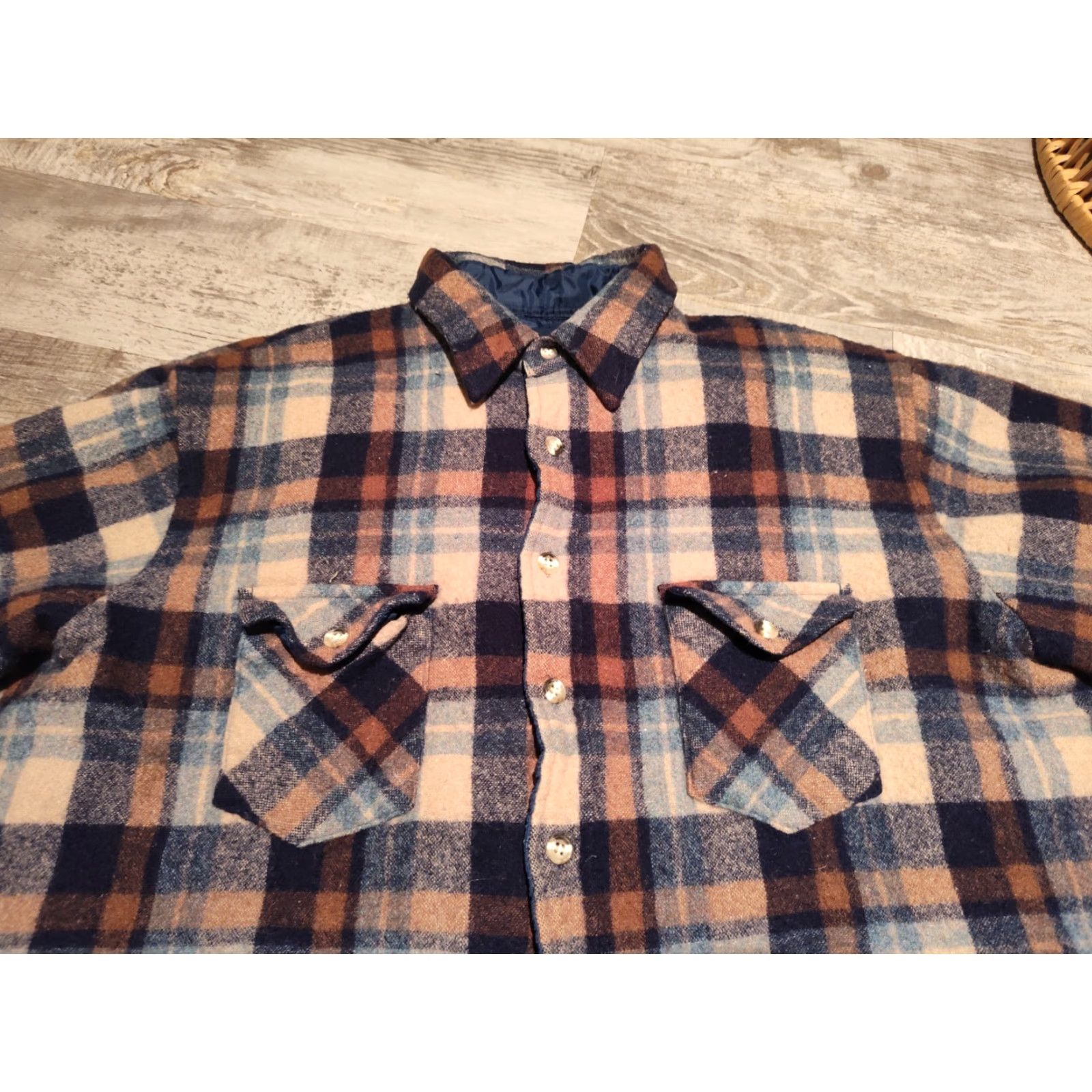 Vintage VINTAGE Sportswear By Country Touch Flannel Shirt Jacket Men Large Wool Blend Plaid Casual 90s Winter Size US L / EU 52-54 / 3 - 4 Thumbnail