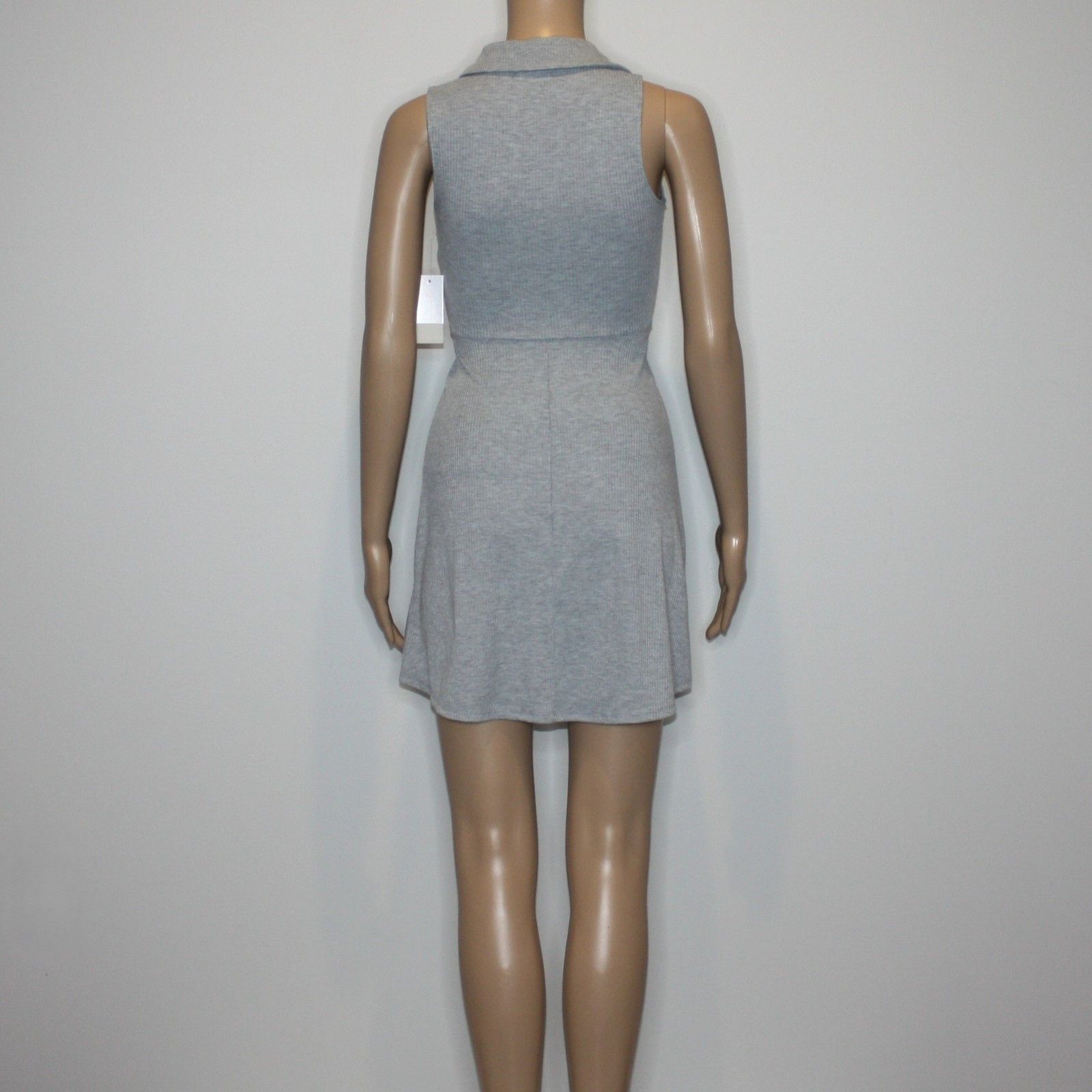 BP. Juniors Polo Tank Dress In Light Gray Heather Color size XXS Size XXS / US 00 / IT 34 - 7 Thumbnail