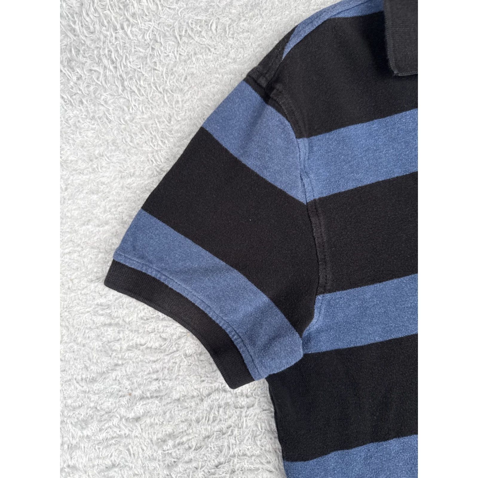 Tommy Hilfiger Tommy Hilfiger Polo Shirt Men Medium Blue Black Stripe Slim 100% Cotton Polo Shirt Slim Men Blue Stripe 100% Cotton TH (Regular) Size US M / EU 48-50 / 2 - 3 Thumbnail
