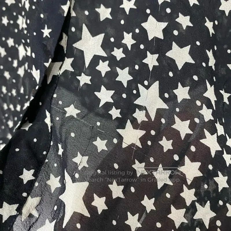 Valentino Valentino Star Print Silk Long Sleeve Shirt . Size XXS / US 00 / IT 34 - 5 Thumbnail