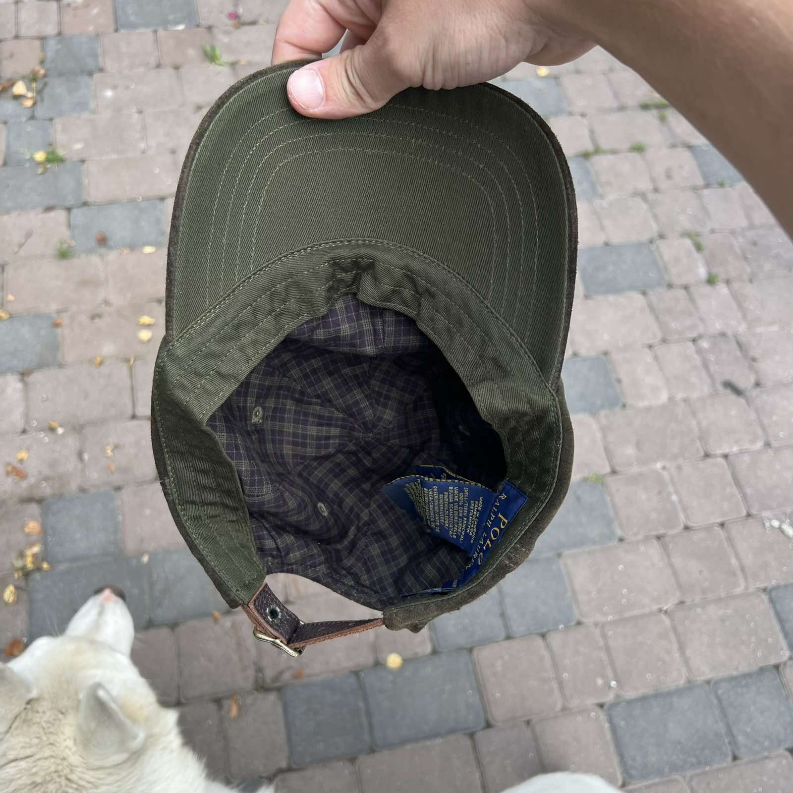 Polo Ralph Lauren Polo Ralph Lauren Cap Hat Suede Goat Leather Olive NWT Size ONE SIZE - 3 Thumbnail