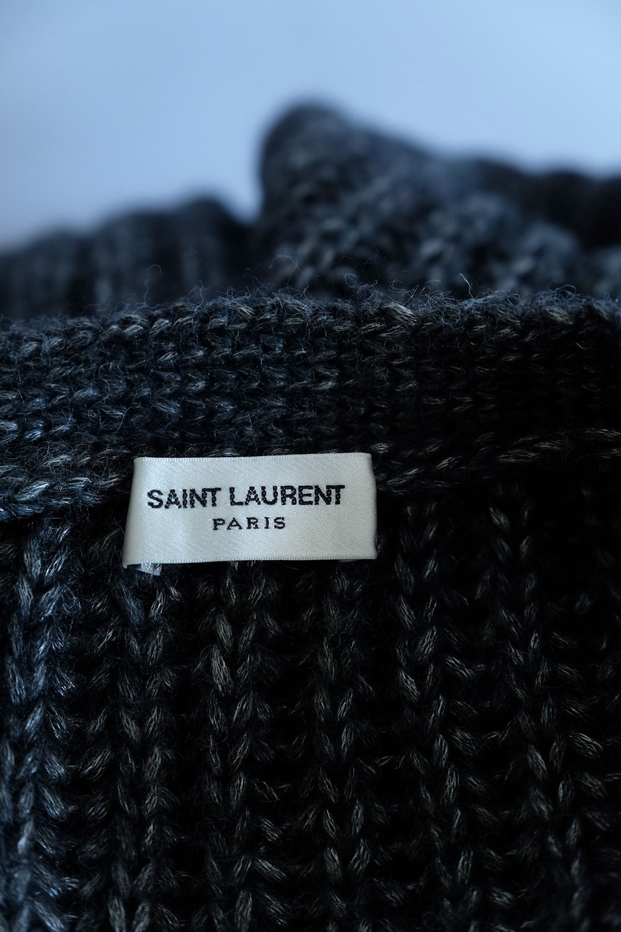 Hedi Slimane × Saint Laurent Paris Saint Laurent Cardigan Knit Sweater SS16 Surf Sound M XL Size US M / EU 48-50 / 2 - 9 Thumbnail