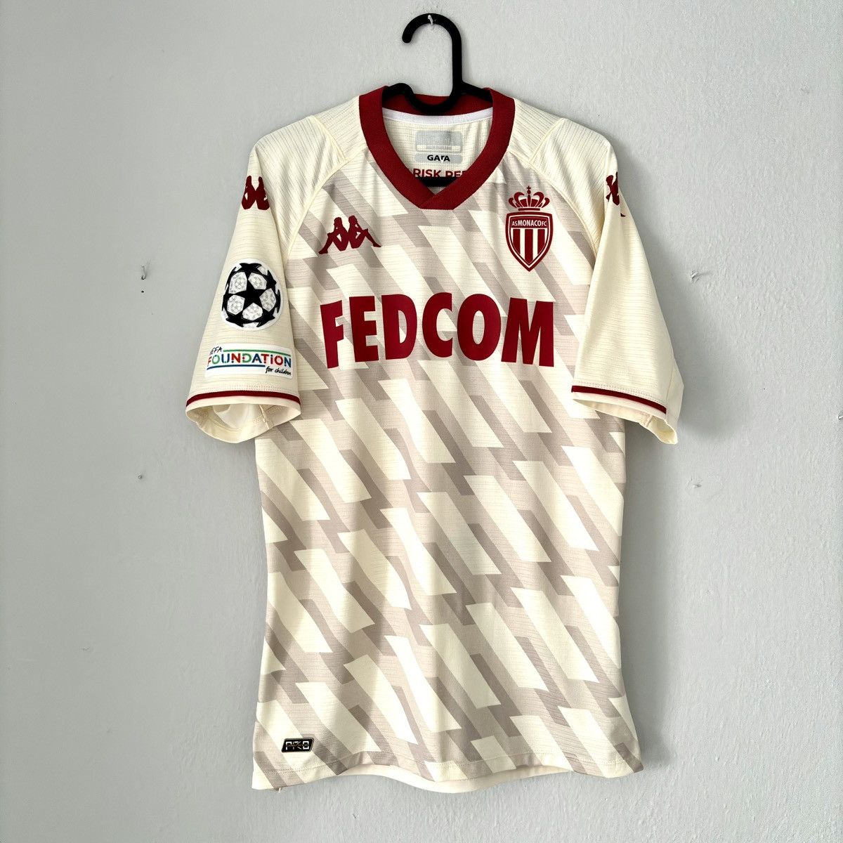 Kappa 2021 2022 GAME ISSUE AS Monaco Kappa Third Kit Soccer Jersey Size US M / EU 48-50 / 2 - 3 Thumbnail