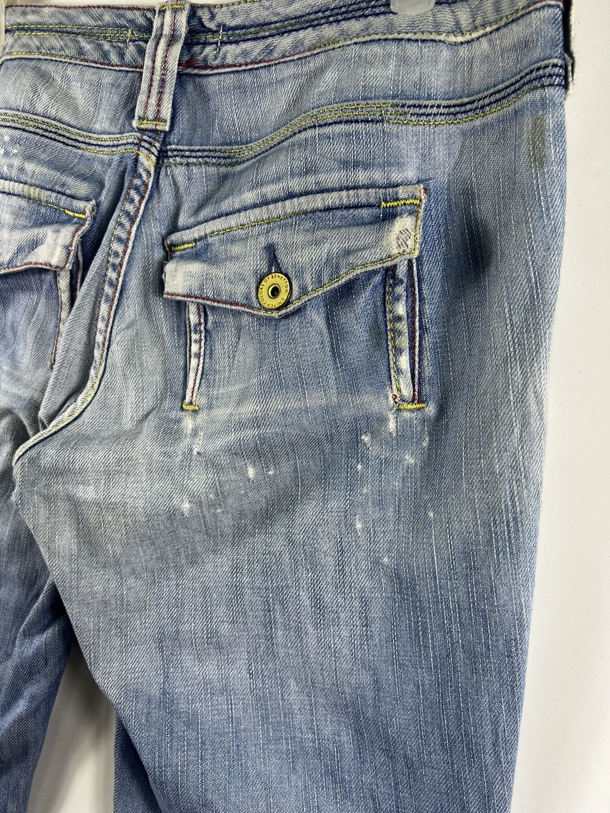United Colors Of Benetton 🔥 United Colors Of Benetton Distressed denim pants Size 30" / US 8 / IT 44 - 12 Thumbnail