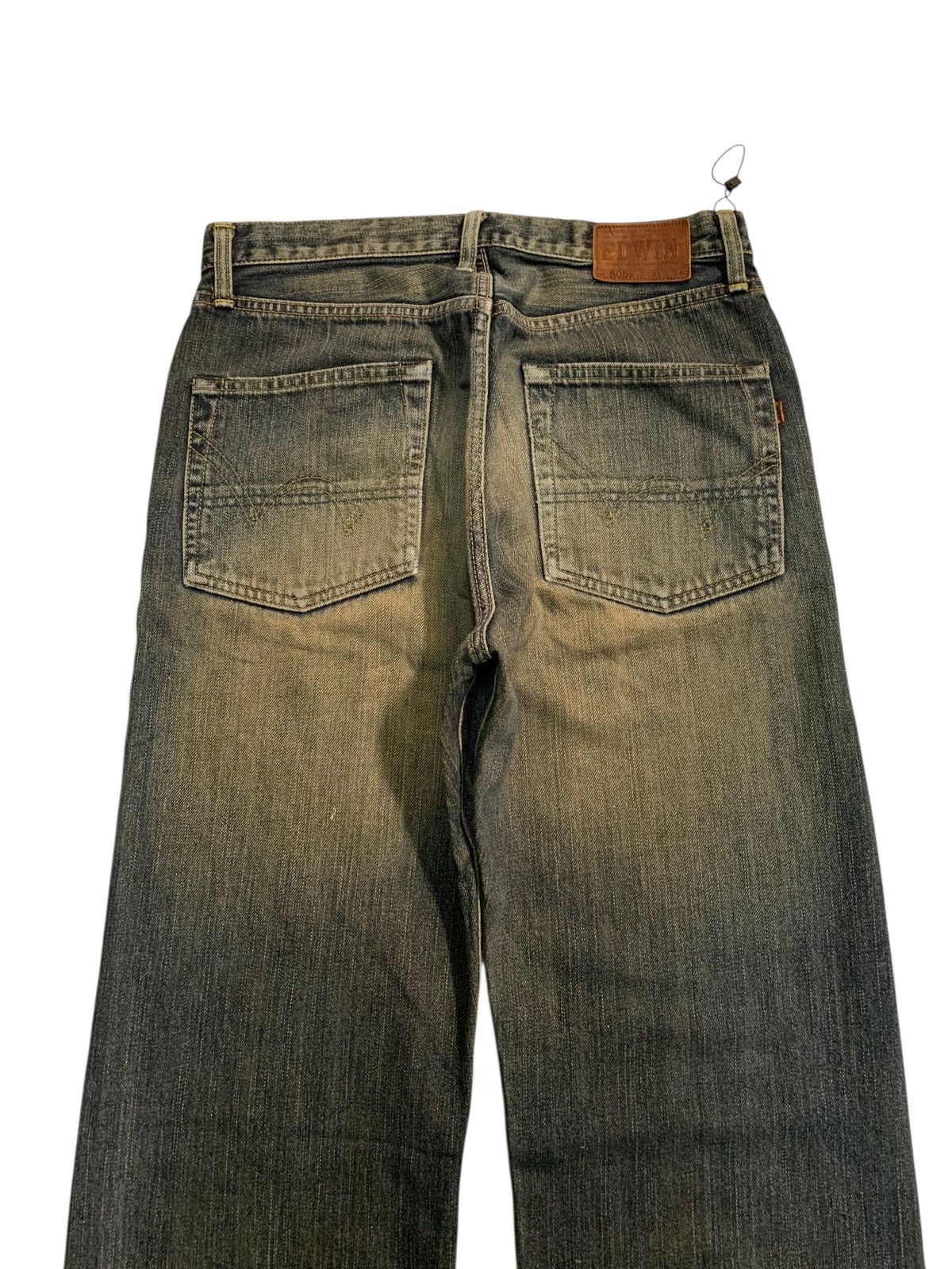 Edwin VINTAGE EDWIN 505z SELVEDGE RUSTY JAPANESE DISTRESSED DENIM Size US 31 - 8 Thumbnail