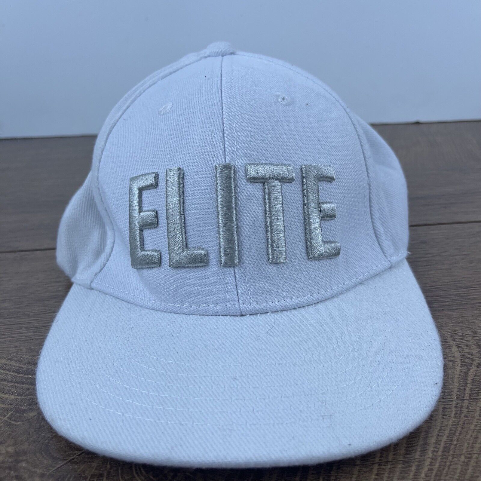 Other Elite Snapback Hat Elite Adjustable Hat White Adjustable Hat Size ONE SIZE - 3 Thumbnail