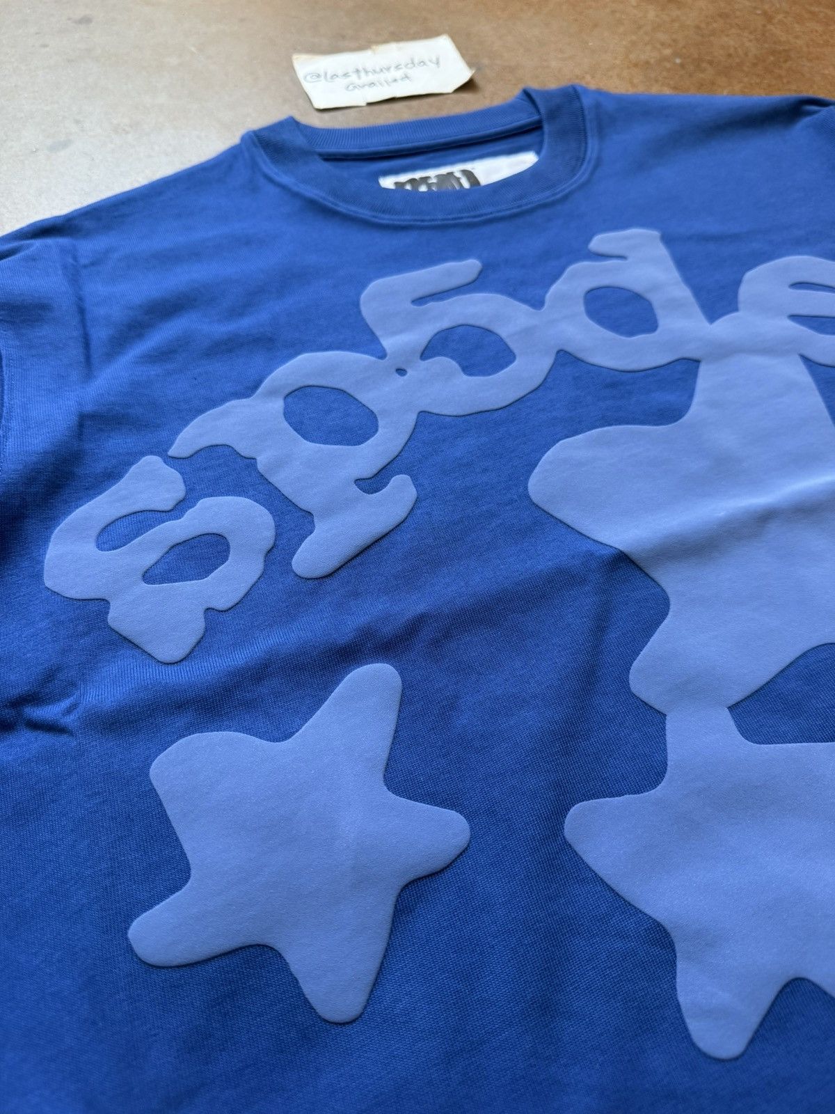 Spider Worldwide × Young Thug Sp5der Beluga L/S Tee Blue