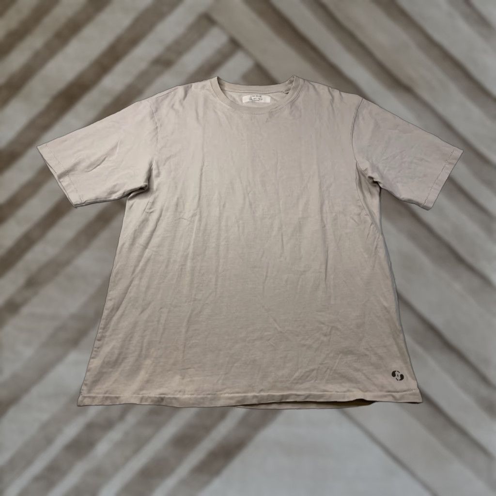 Zara Zara Origins T-Shirt Men Large Beige Crew Neck Short Sleeve Heavy Thick Pullover Size US L / EU 52-54 / 3 - 1 Thumbnail