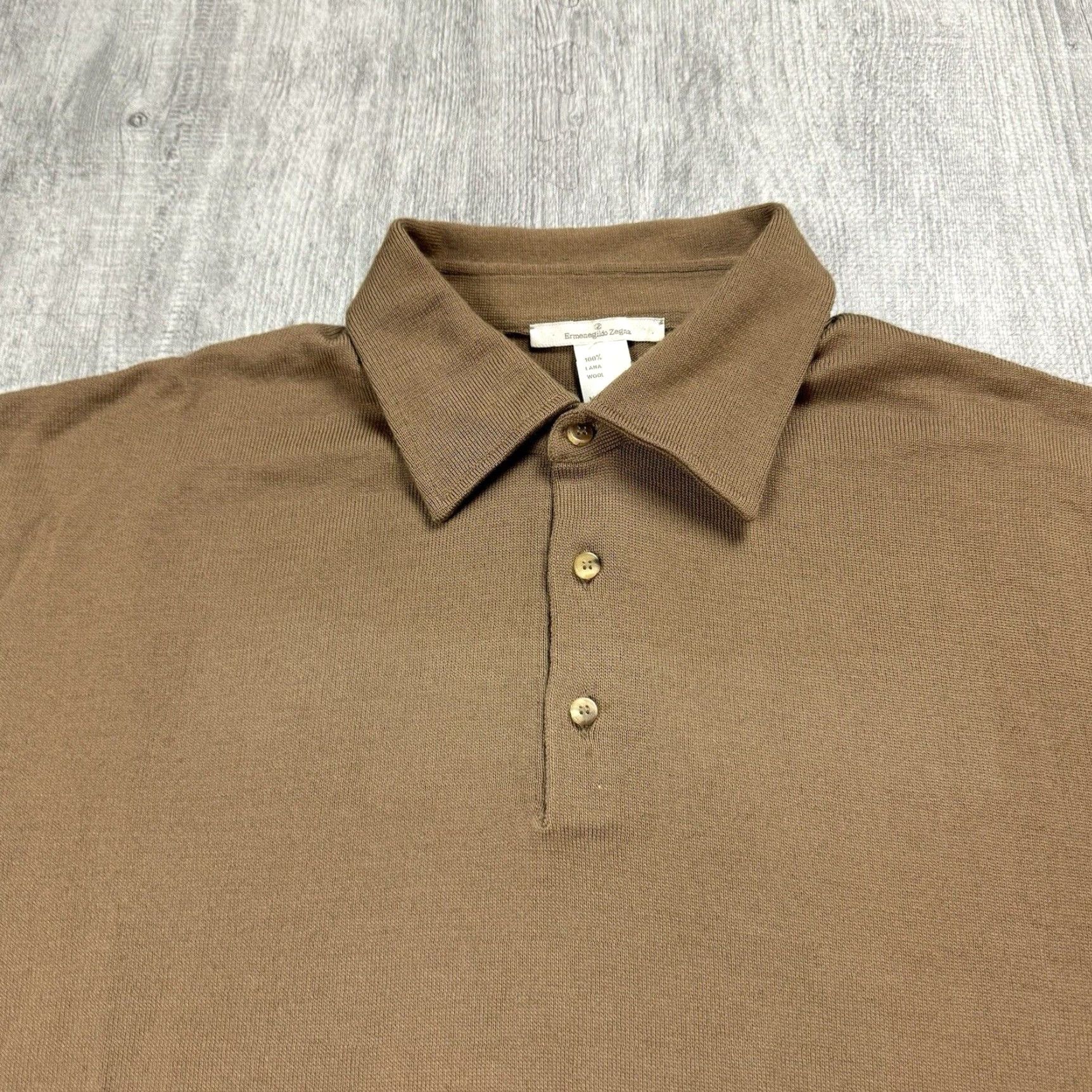 Ermenegildo Zegna VINTAGE Ermenegildo Zegna Wool Sweater Mens 2Xl Classic Fit Brown All Seasons Italy Size US XXL / EU 58 / 5 - 2 Thumbnail